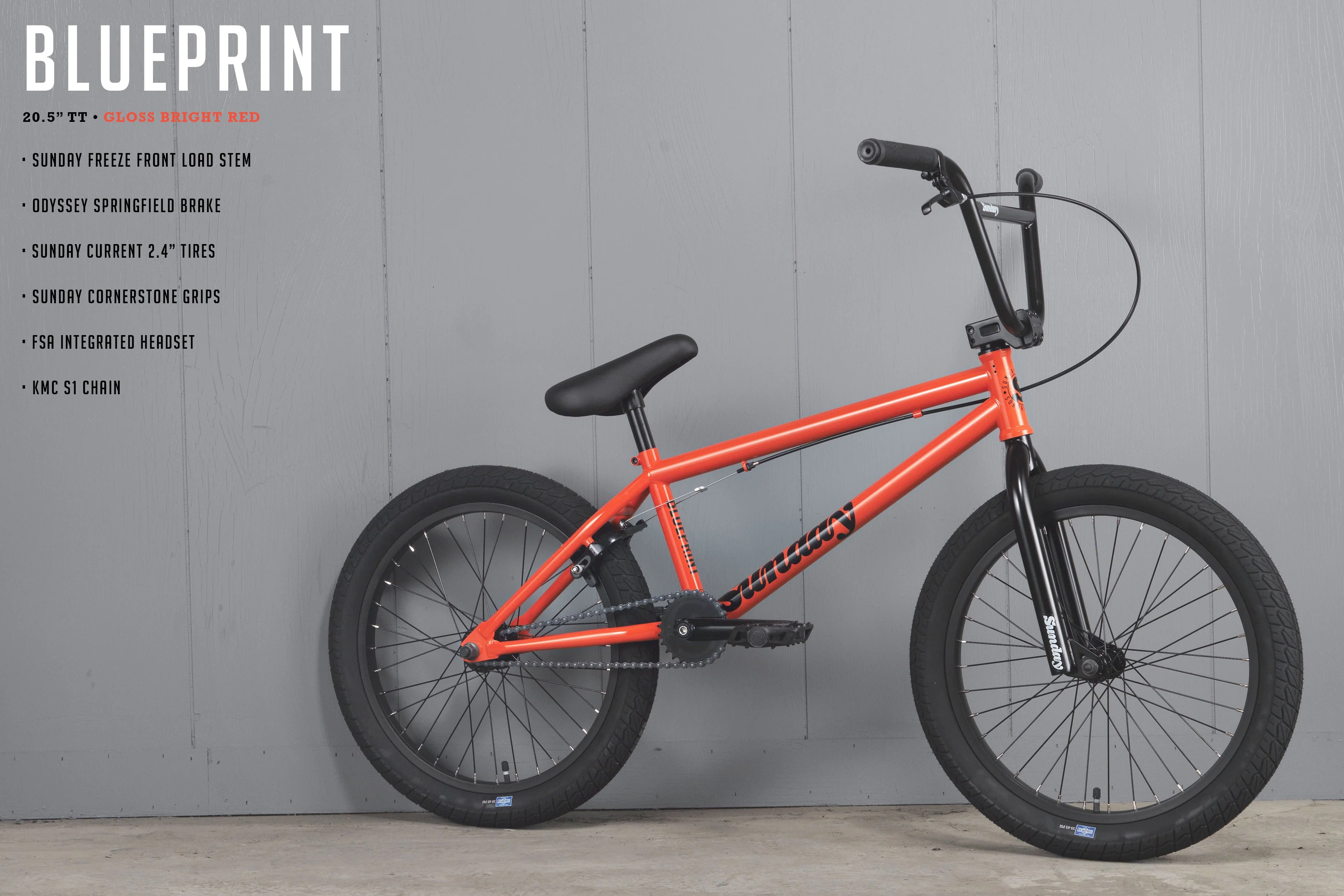 2021 Sunday Blueprint (Gloss Bright Red with 20.5" tt) - Image 2