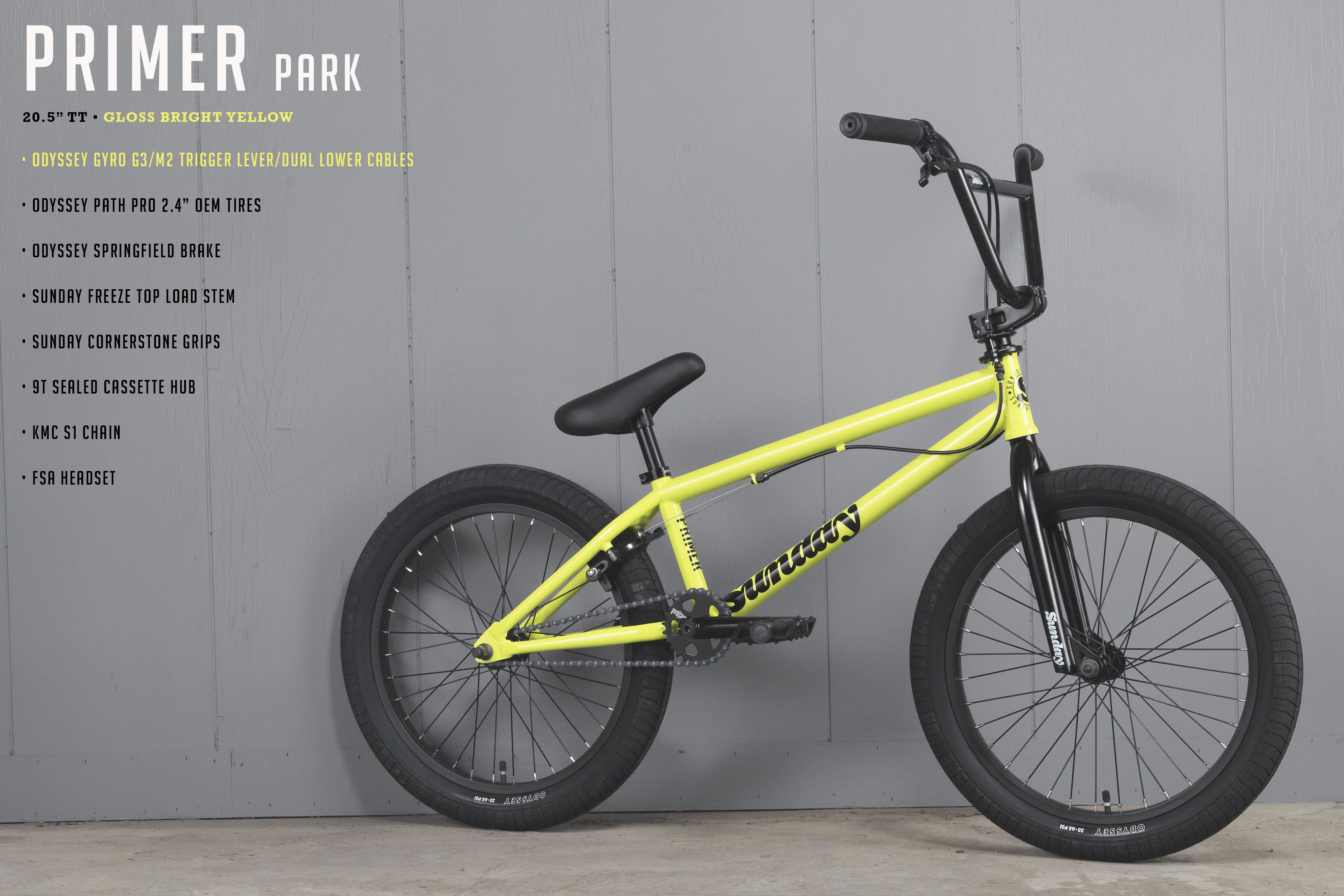 2021 Sunday Primer Park (Gloss Bright Yellow with 20.5" tt) - Image 2
