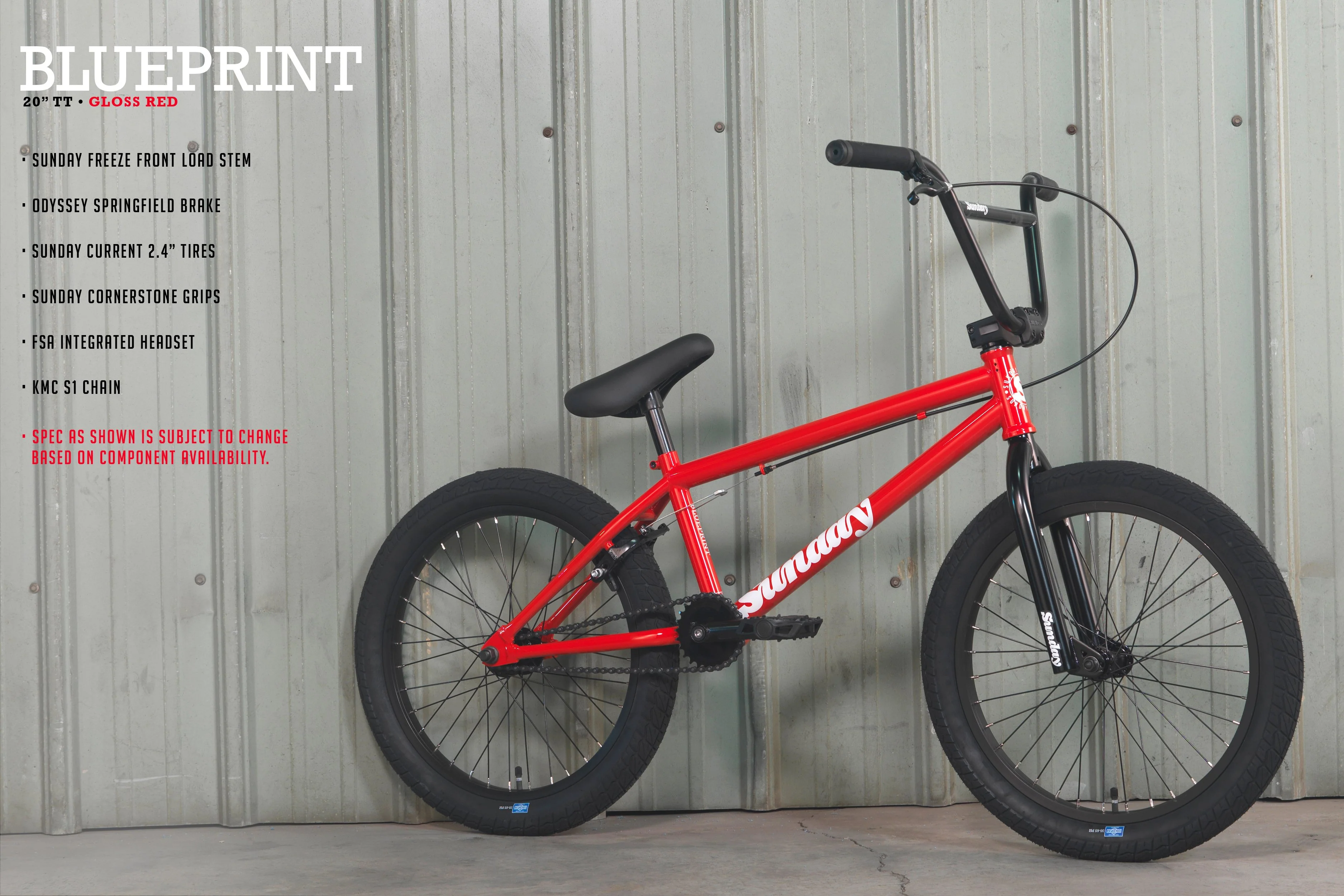 Sunday Blueprint (Gloss Fire Engine Red with 20" tt) - Image 8