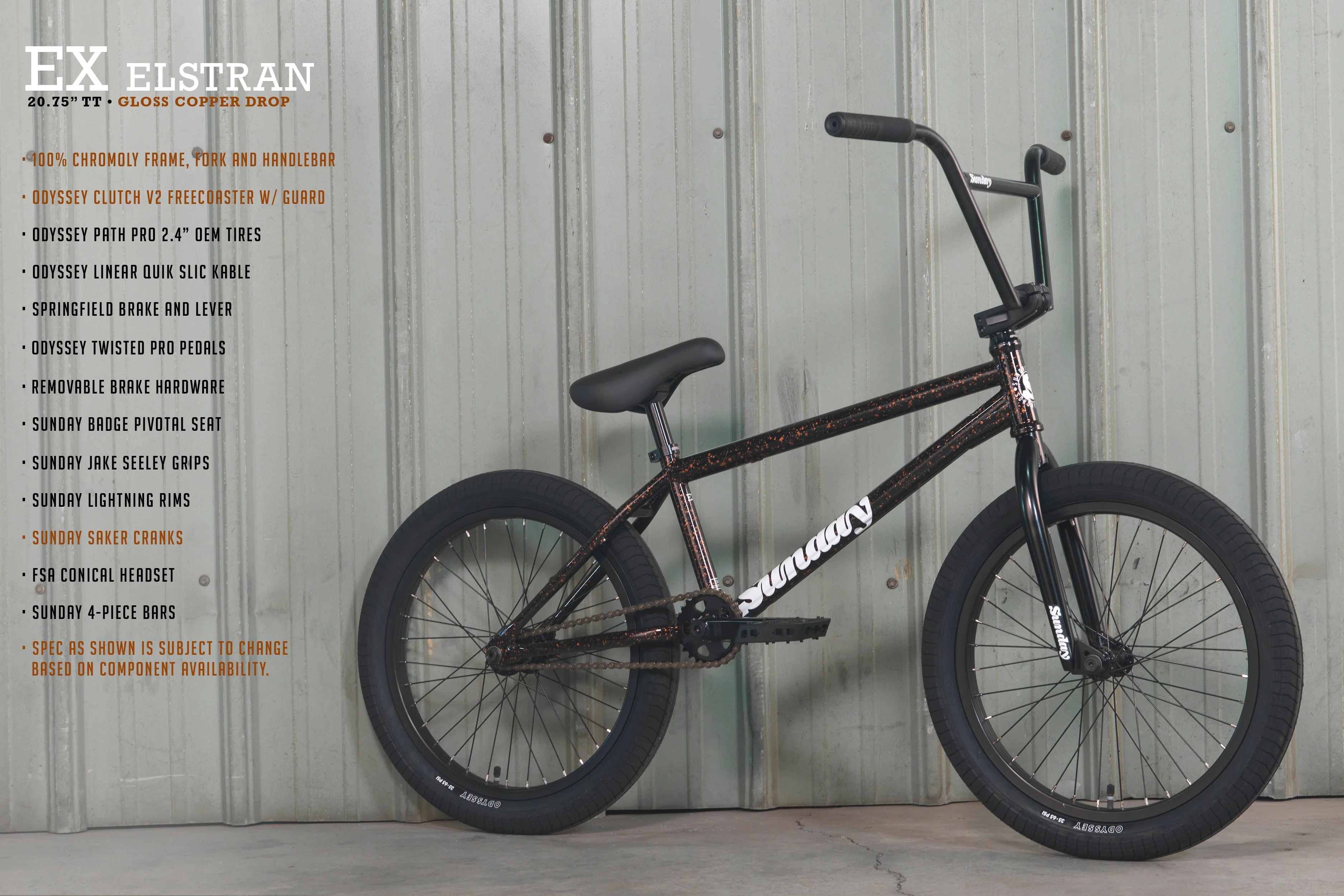 Sunday EX - Erik Elstran Signature (Gloss Copper Drop with 20.75" tt) - Image 14