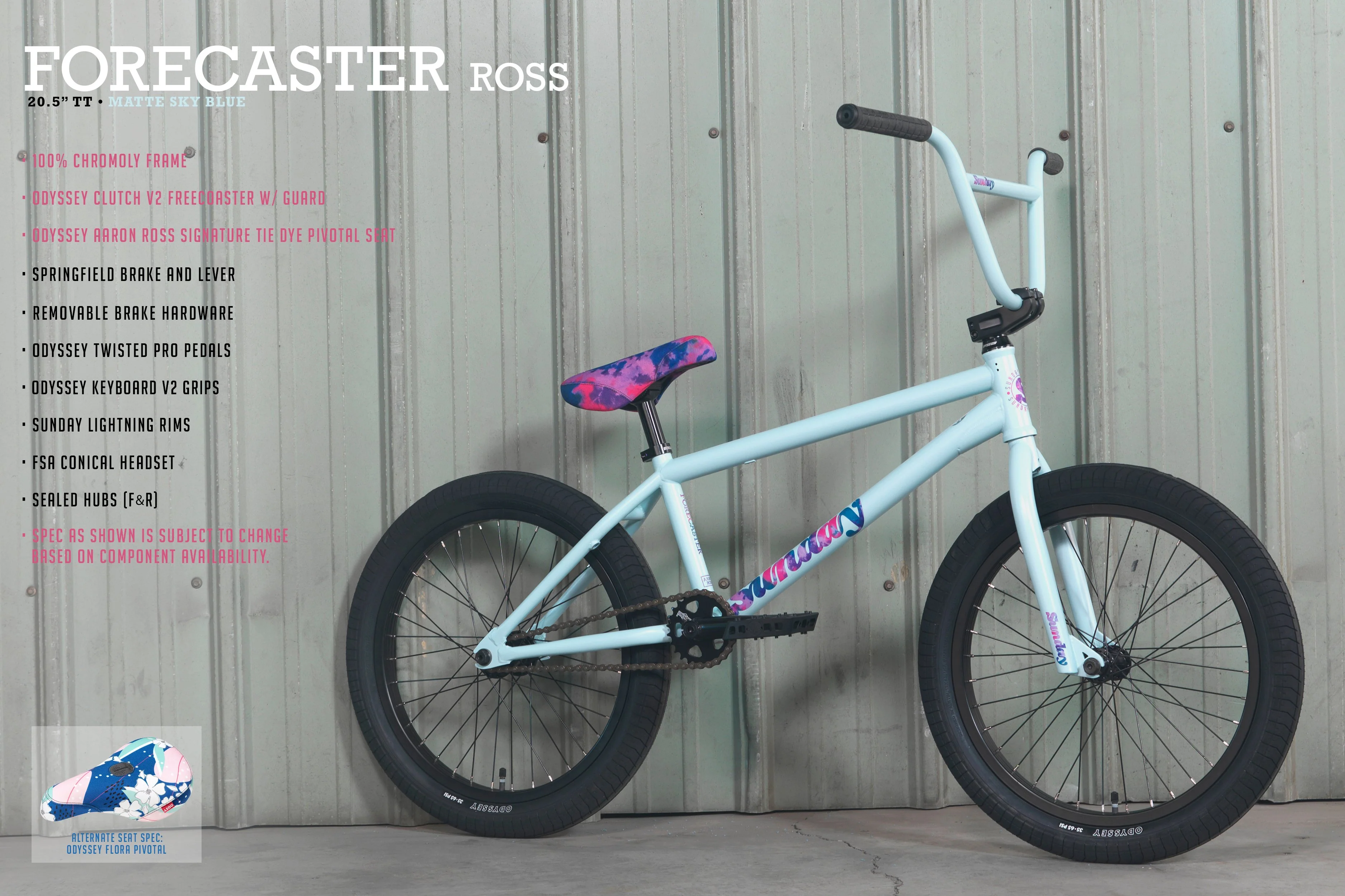 Sunday Forecaster - Aaron Ross Signature (Matte Sky Blue with 20.5" tt) - Image 11