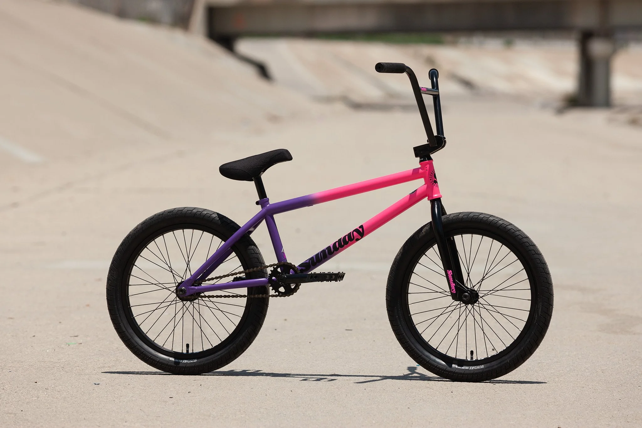 Sunday Street Sweeper - Jake Seeley Signature (Matte Hot Pink to Matte Grape Fade with 20.75" tt in LHD or RHD) - Image 2