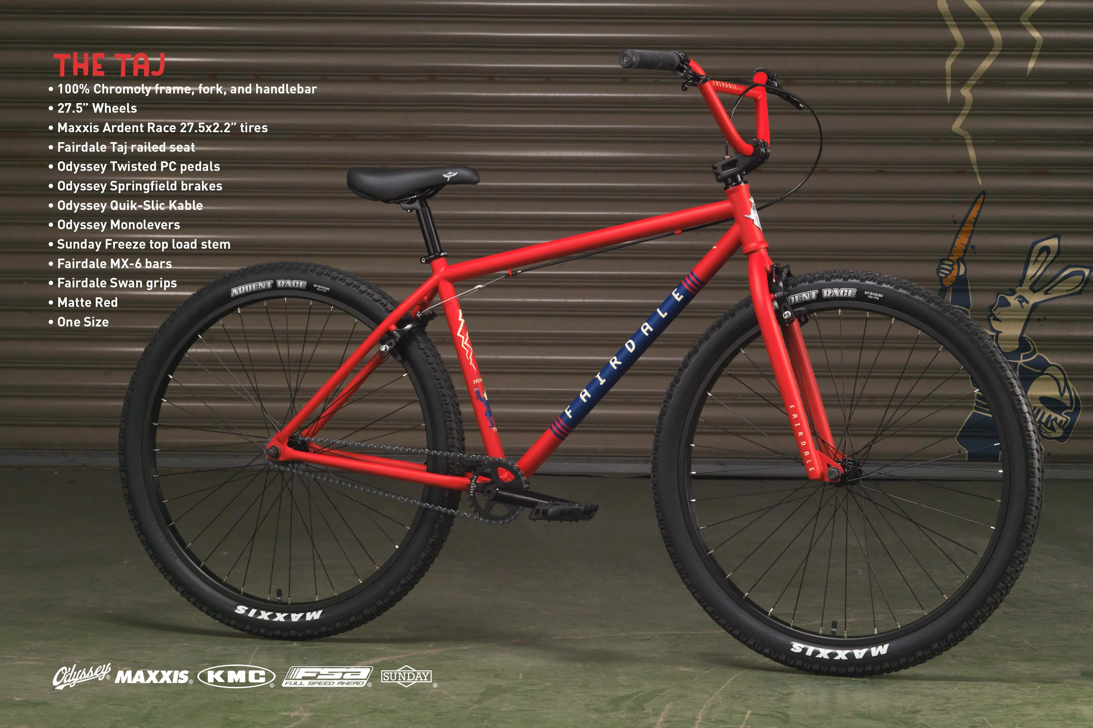 Fairdale Taj 27.5" (Matte Fire Engine Red) - Image 13