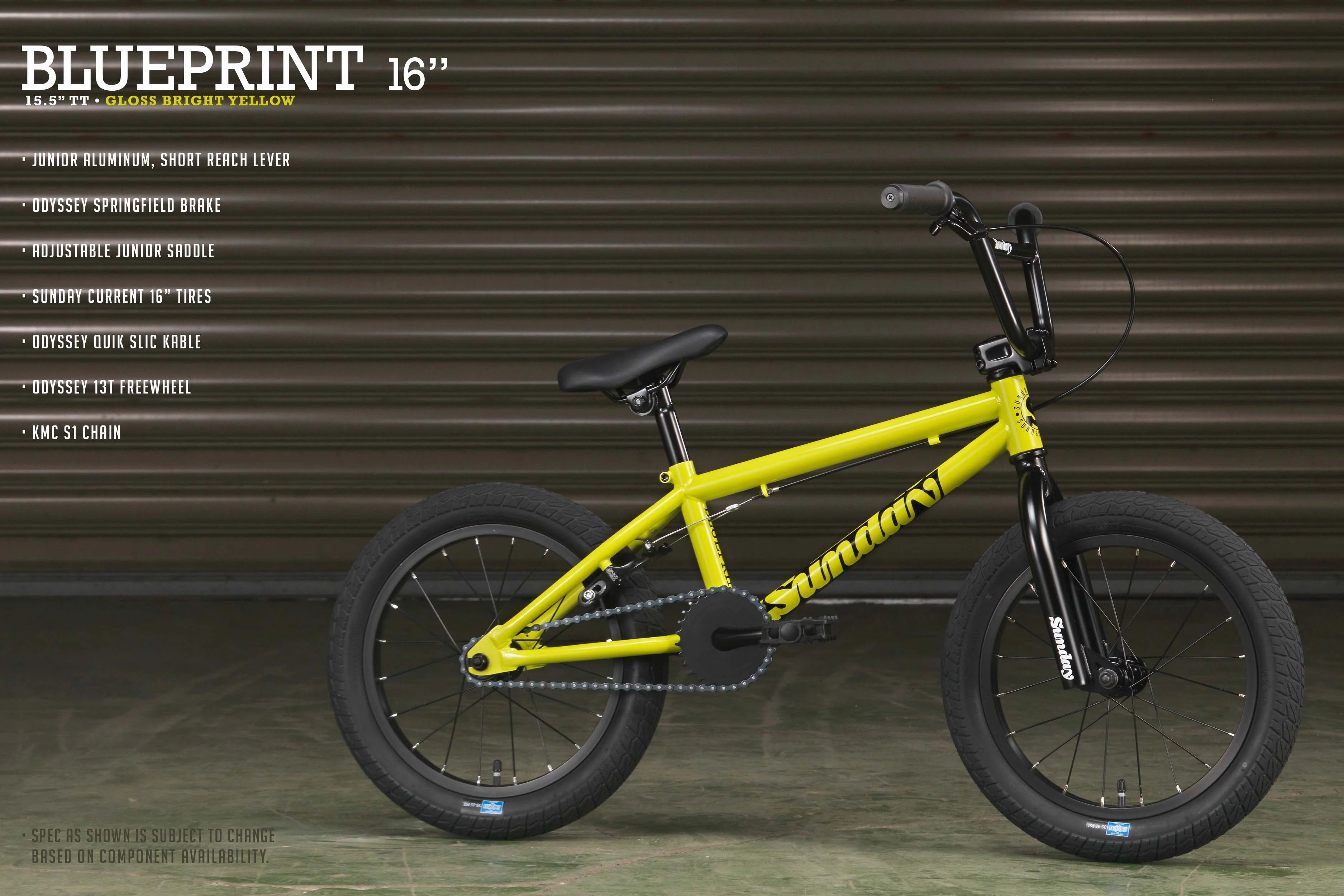 Sunday Blueprint 16" (Gloss Bright Yellow with 15.5" tt) - Image 15