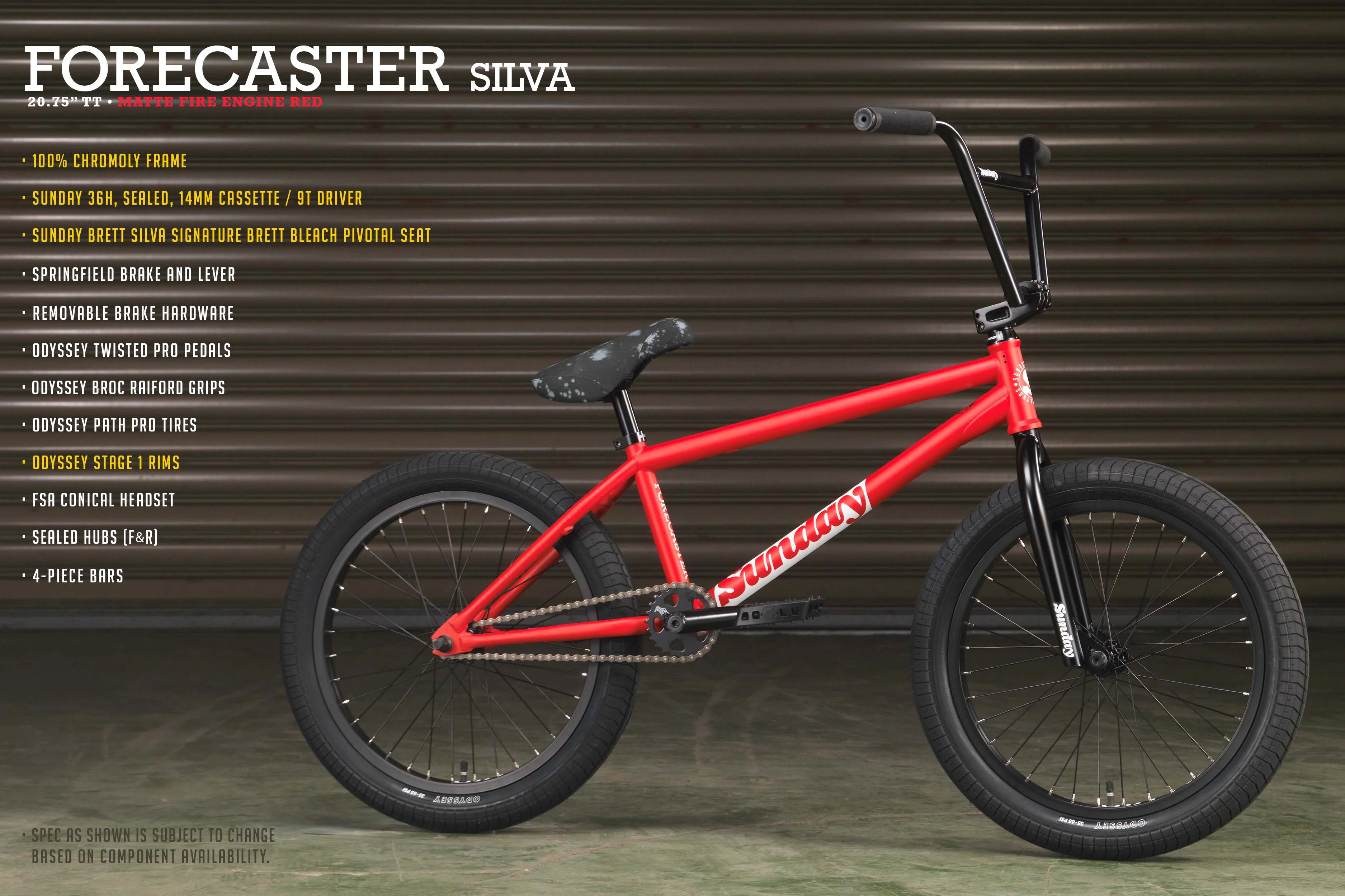 Sunday Forecaster - Brett Silva Signature (Matte Fire Engine Red with 20.75" tt) - Image 17