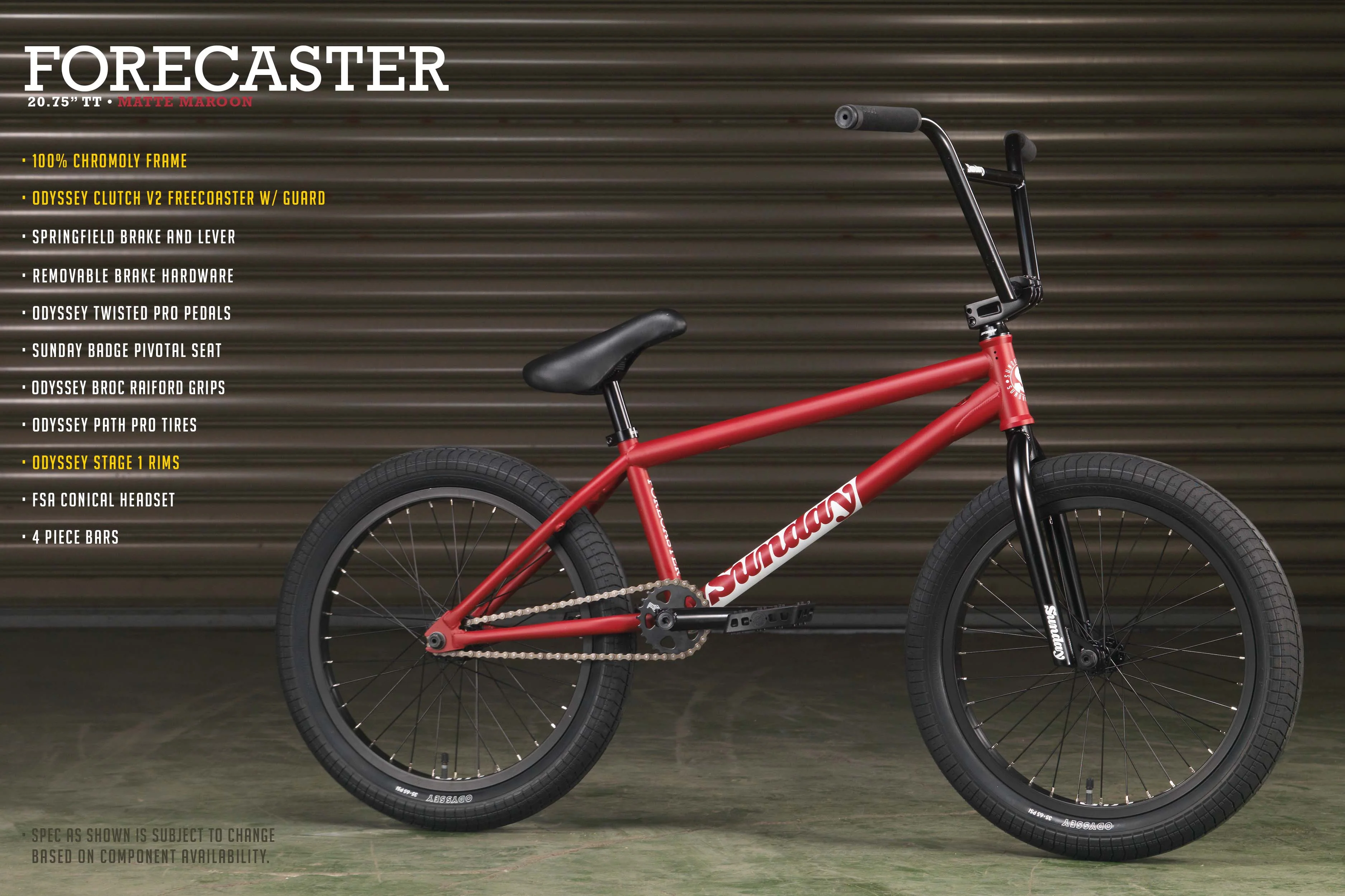 Sunday Forecaster (Matte Maroon with 20.75" tt) - Image 17