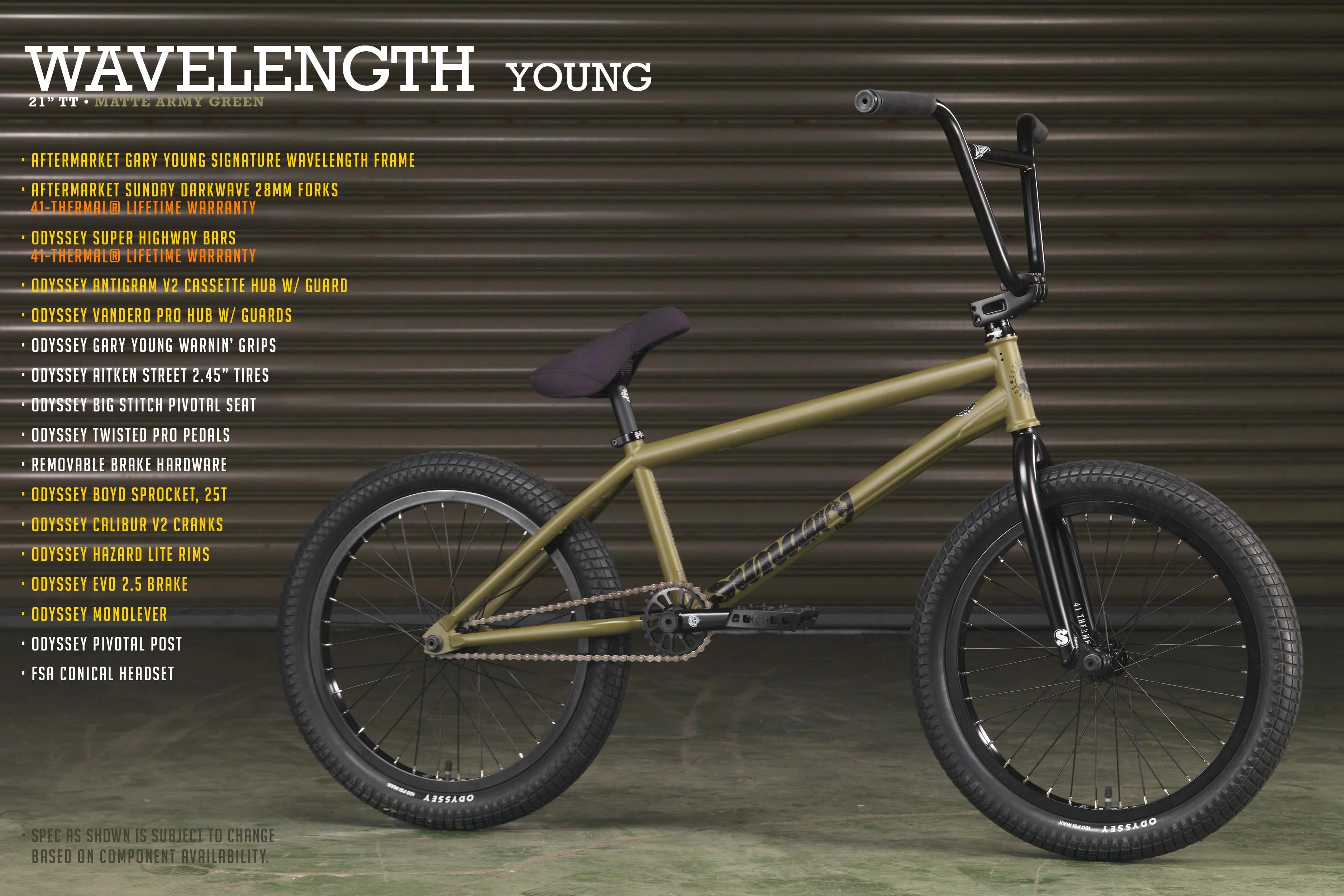 Sunday Wavelength - Gary Young Signature (Matte Army Green with 21" tt in RHD/LHD) - Image 18