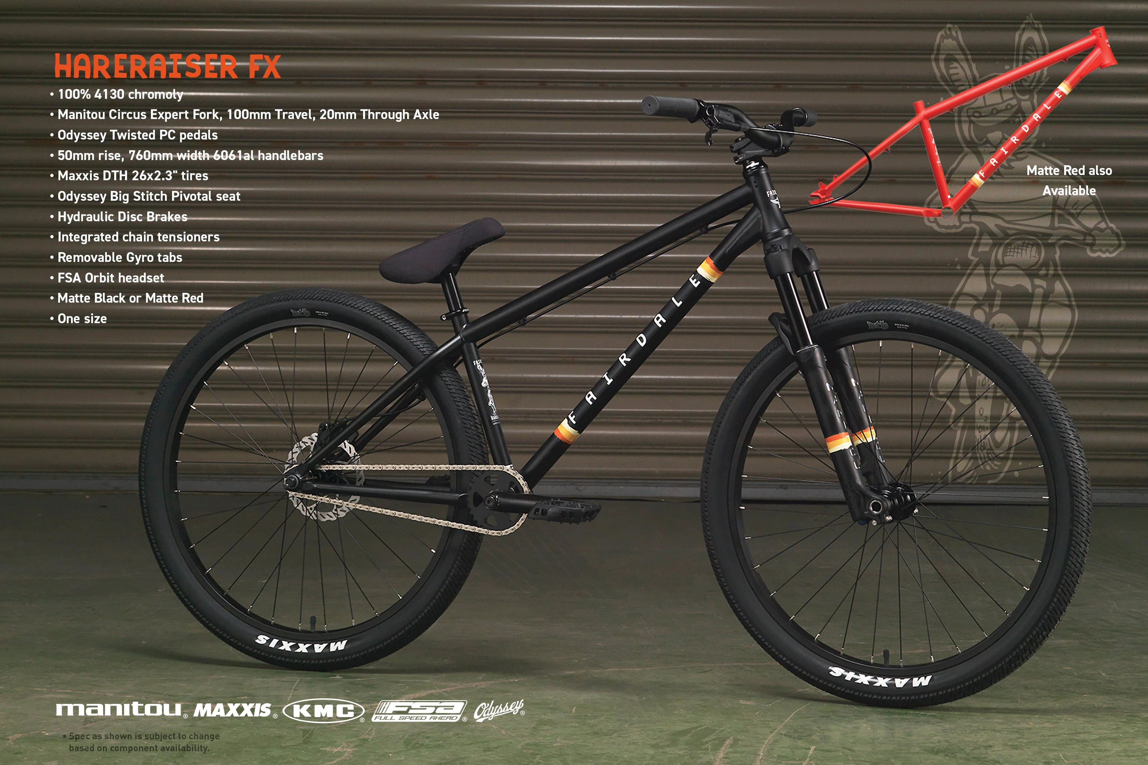 Fairdale Hareraiser FX 26" (Matte Fire Engine Red in M/L) - Image 15