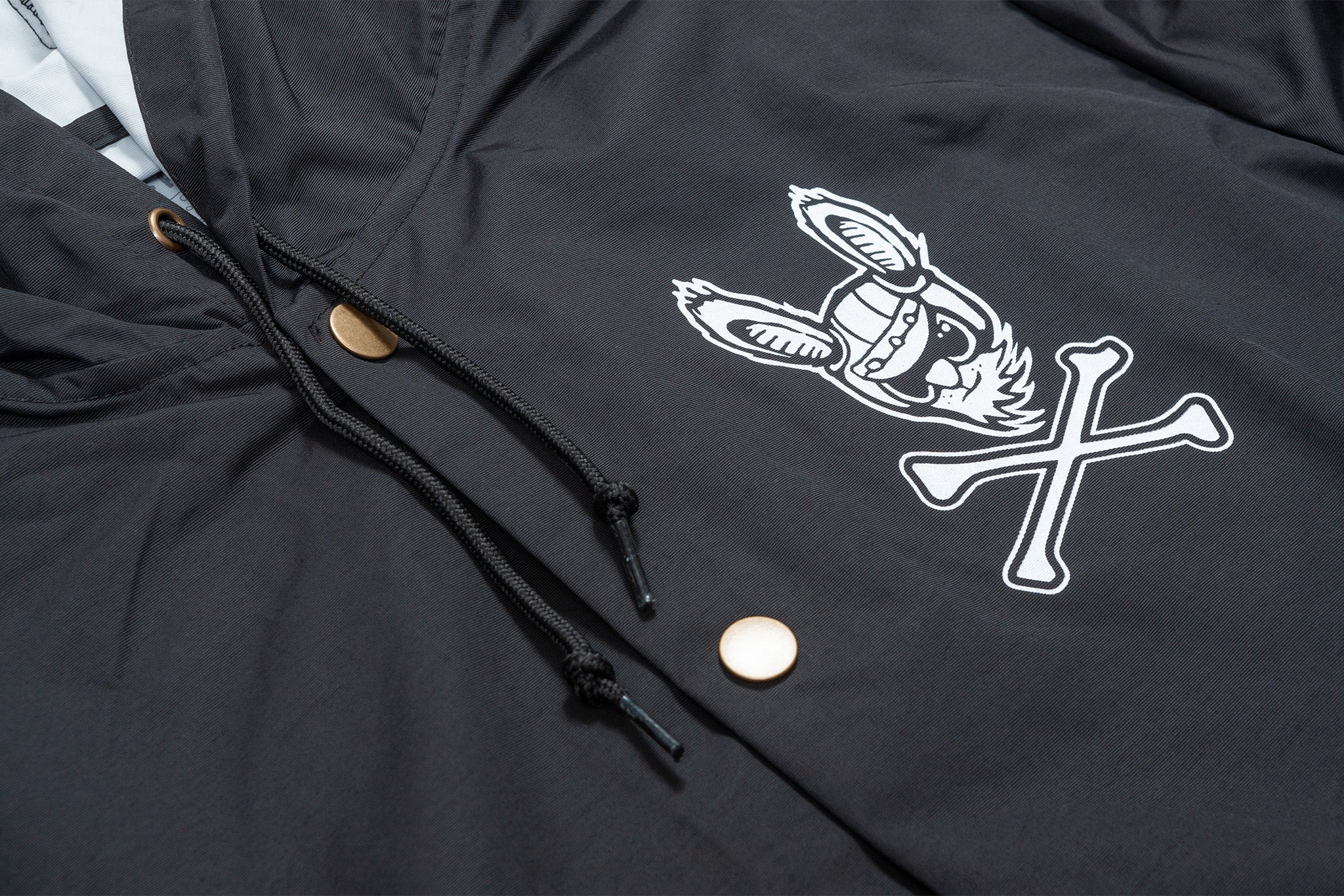 Fairdale Harerogers Hooded Windbreaker Jacket (Black) - Image 3