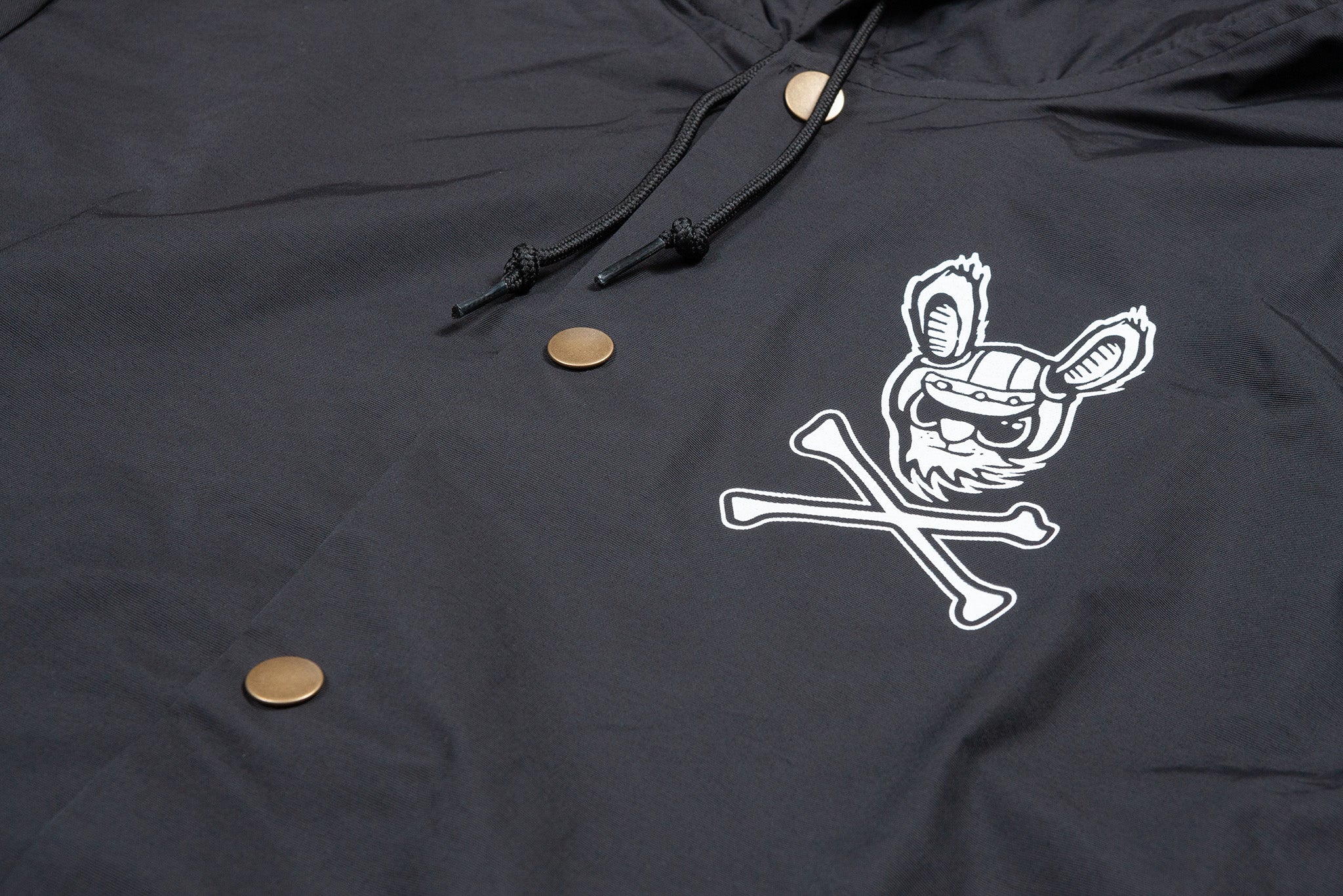 Fairdale Harerogers Hooded Windbreaker Jacket (Black) - Image 4