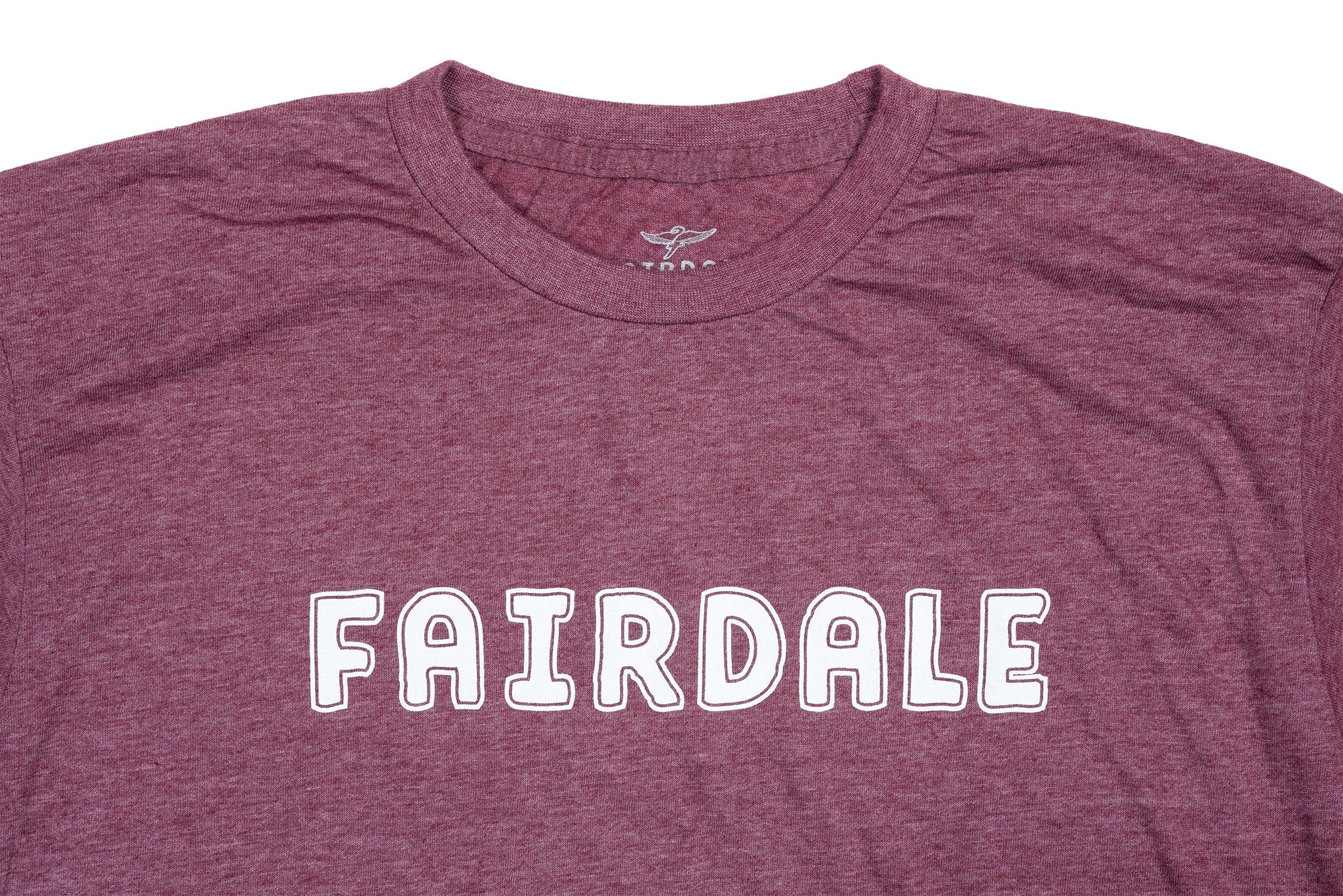 Fairdale Outline Tee (Heather Burgundy) - Image 2