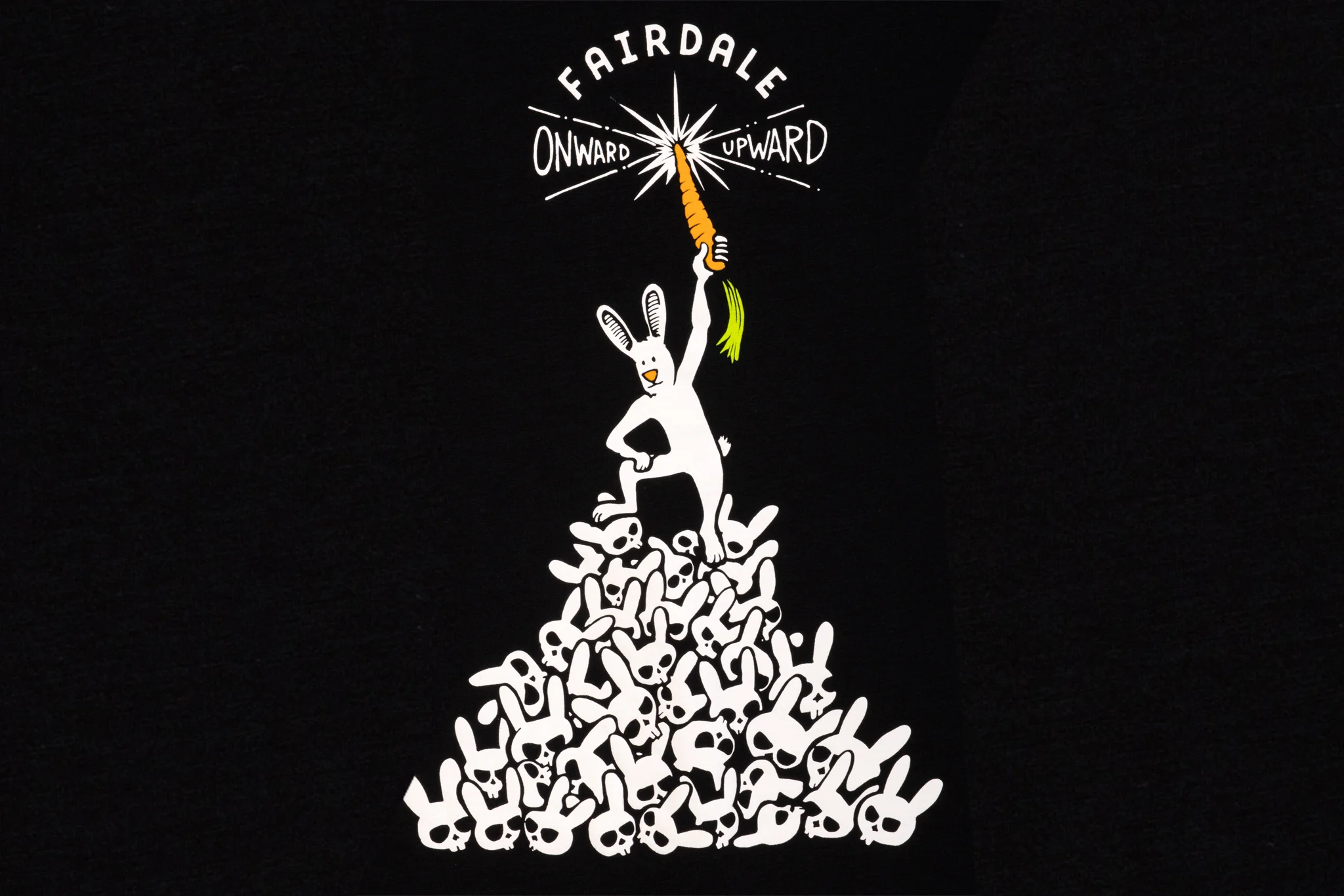 Fairdale Vanquish Tee (Black w/ Skull Colored Skulls) - Image 2