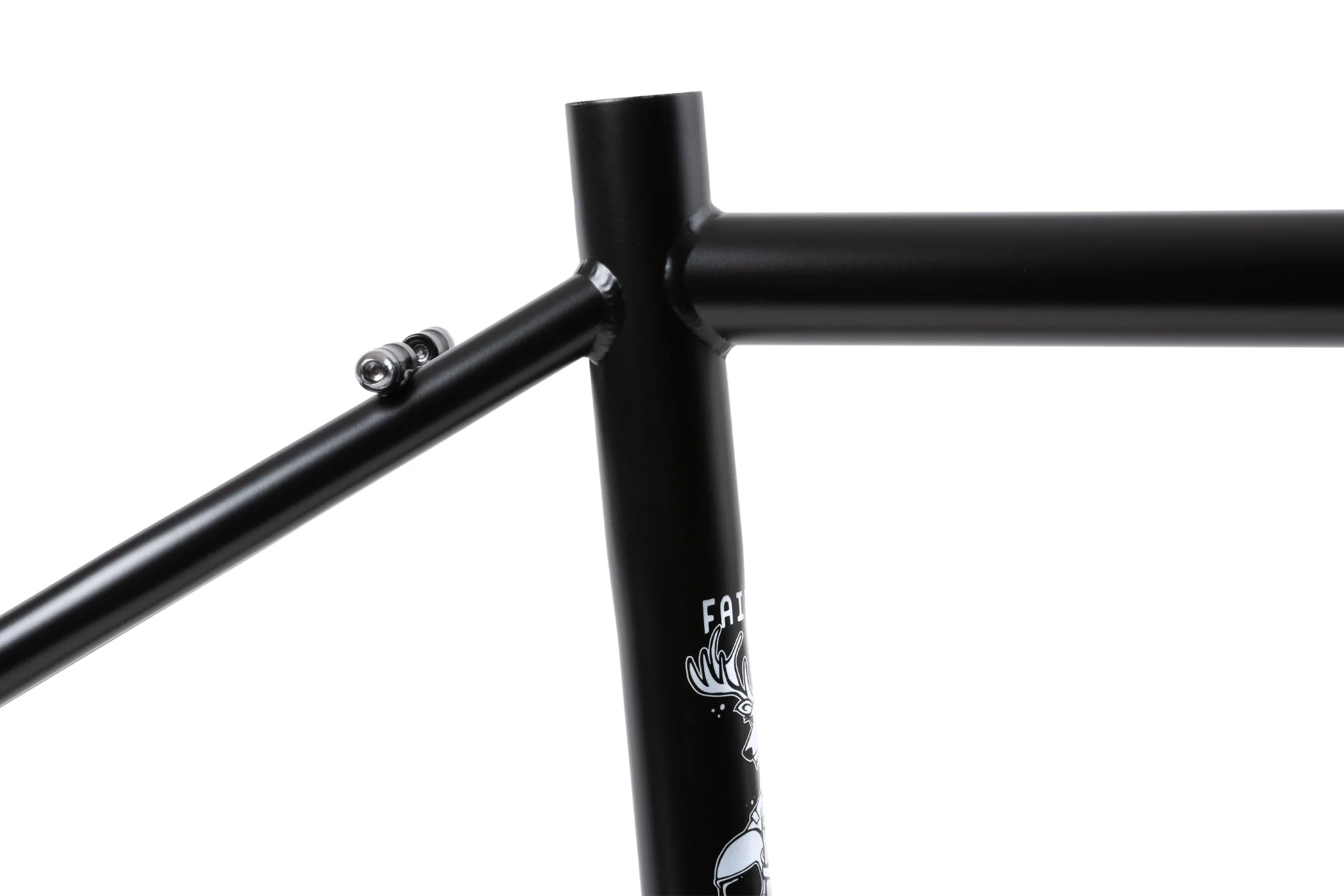 Fairdale Weekender Frame and Fork Kit (Matte Black with Silver Stickers) - Image 3