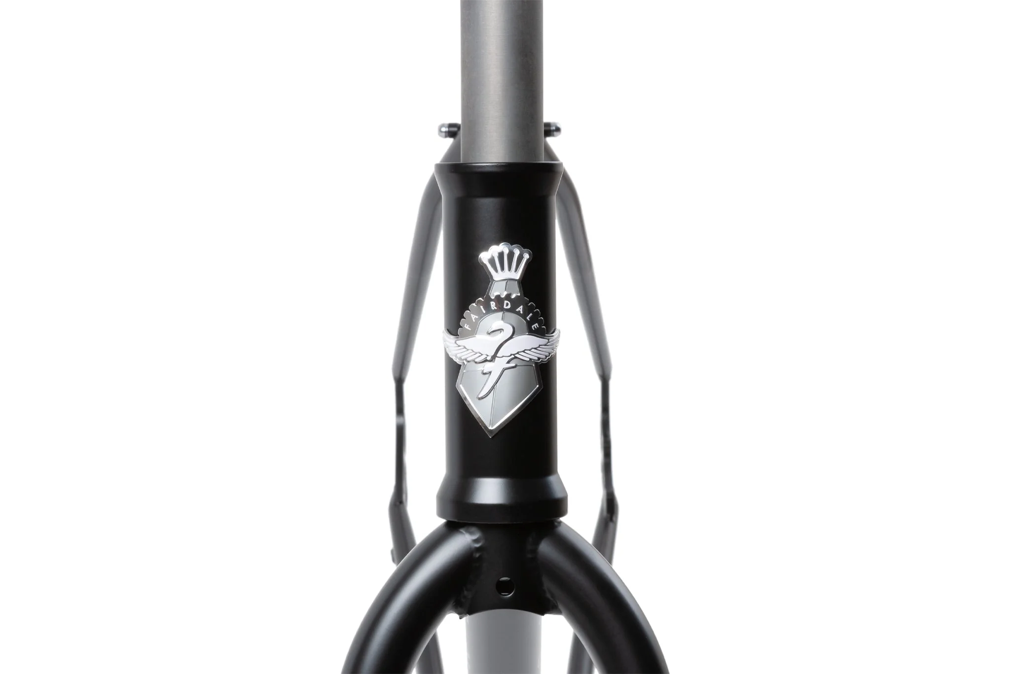 Fairdale Weekender Frame and Fork Kit (Matte Black with Silver Stickers) - Image 5
