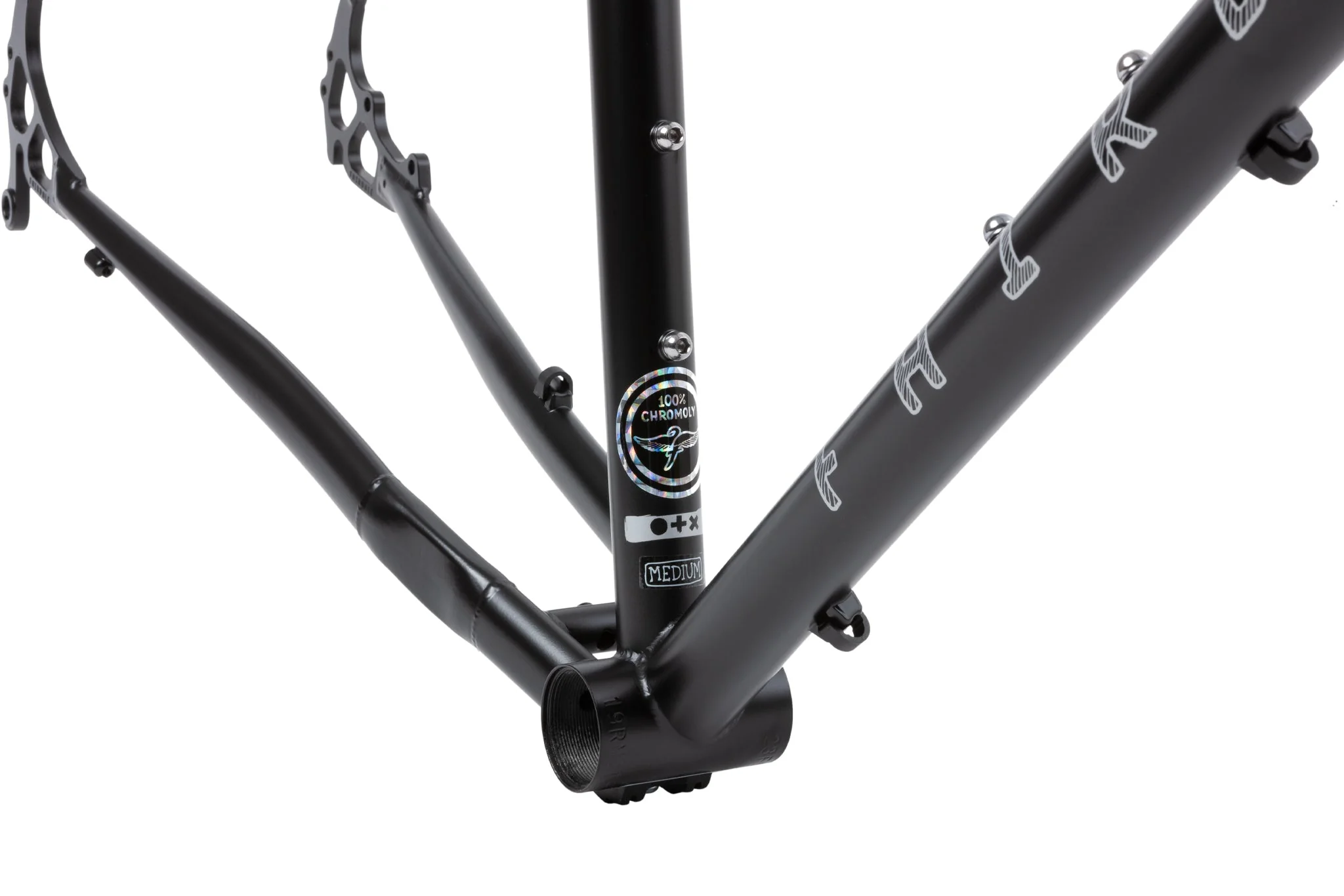 Fairdale Weekender Frame and Fork Kit (Matte Black with Silver Stickers) - Image 7
