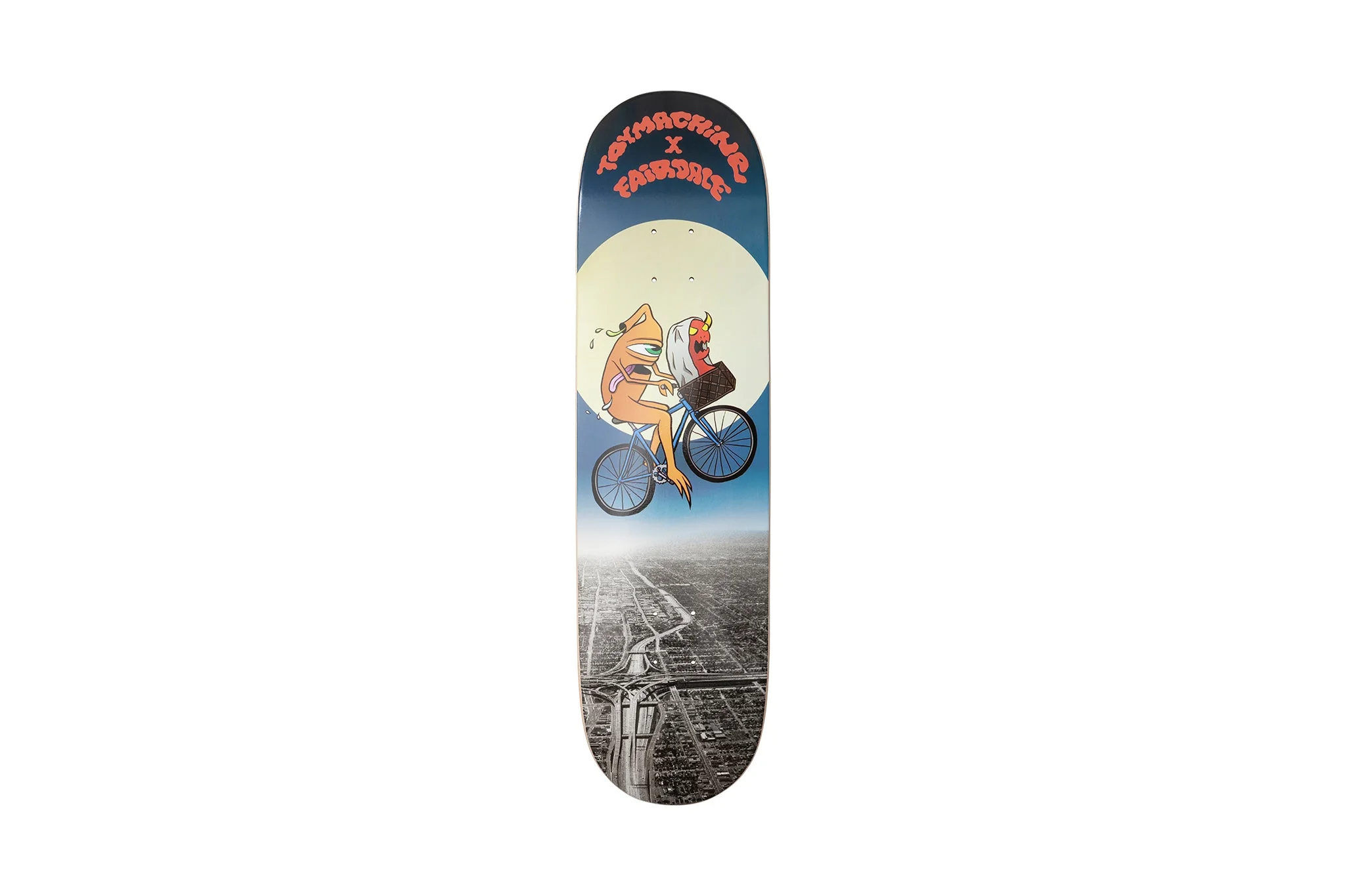 Fairdale x Toy Machine 8.5" Skateboard Deck (Red/Blue/Gray) - Image 3