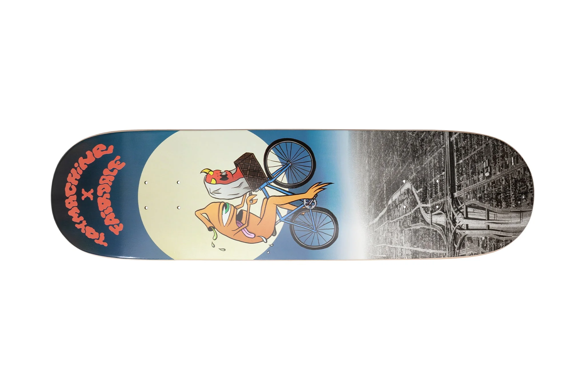 Fairdale x Toy Machine 8.5" Skateboard Deck (Red/Blue/Gray) - Image 4