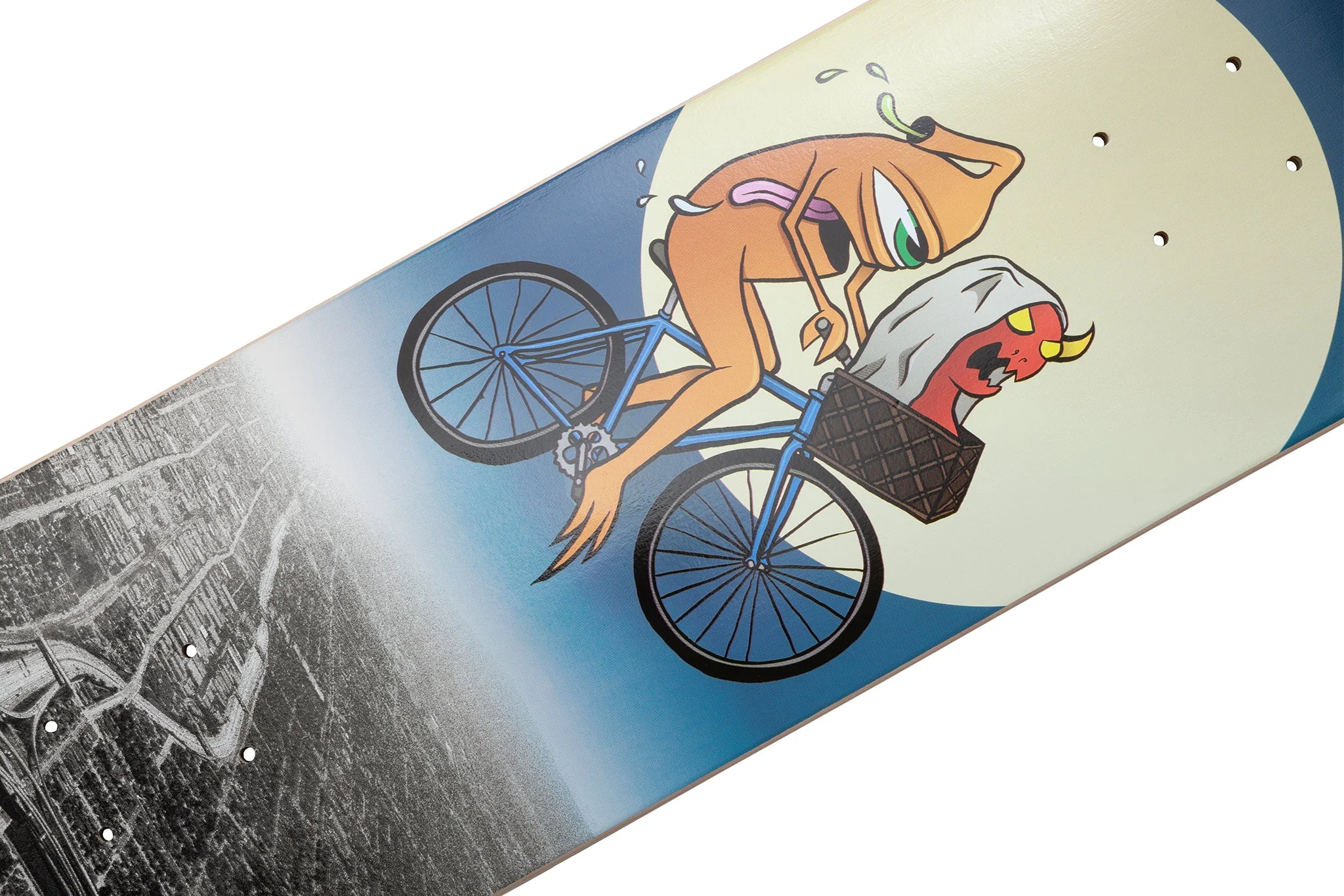 Fairdale x Toy Machine 8.5" Skateboard Deck (Red/Blue/Gray) - Image 5