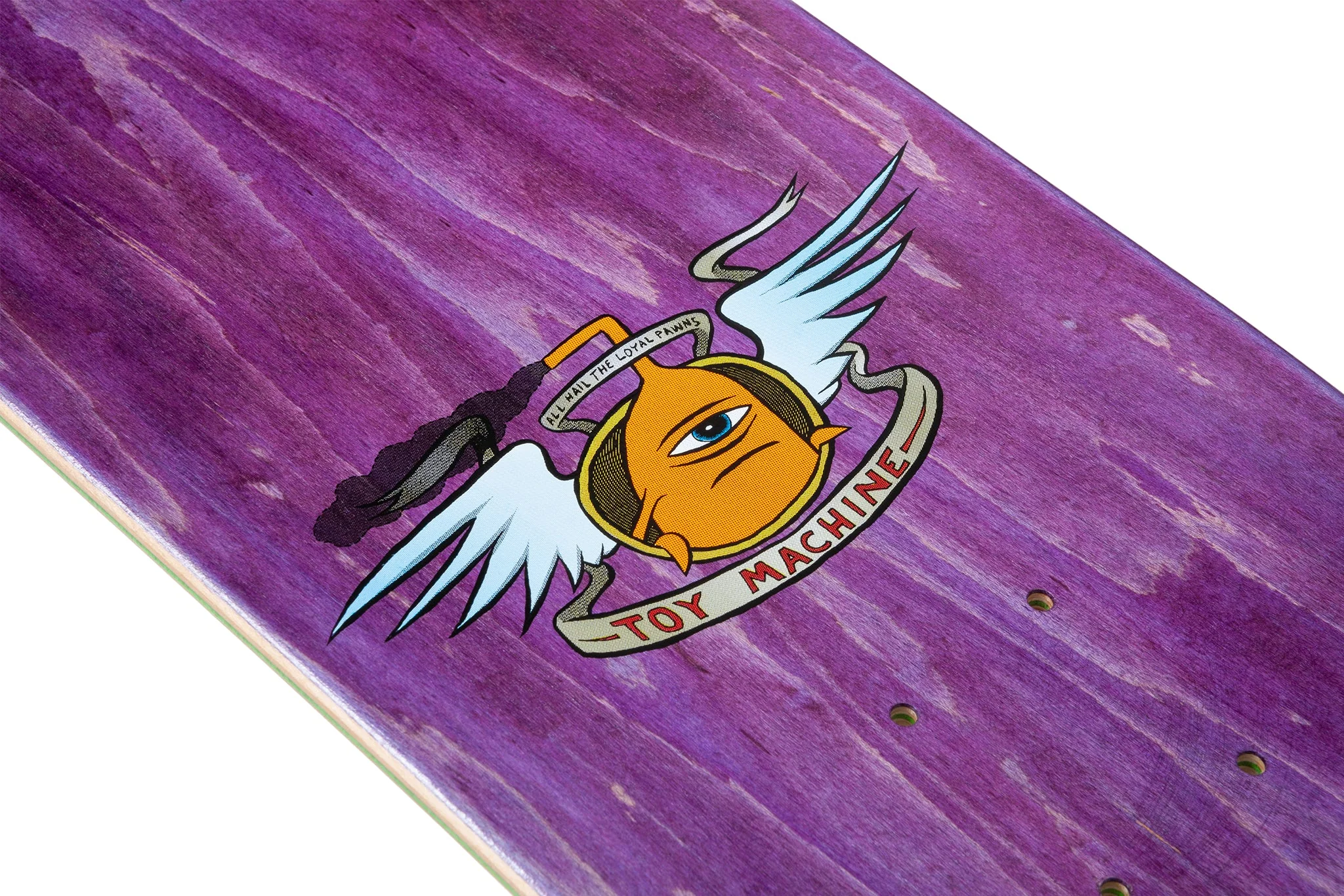 Fairdale x Toy Machine 8.5" Skateboard Deck (Red/Blue/Gray) - Image 9