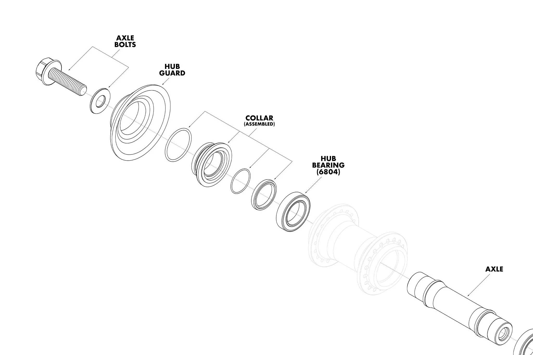 GSport Roloway Front Hub Parts - Image 2