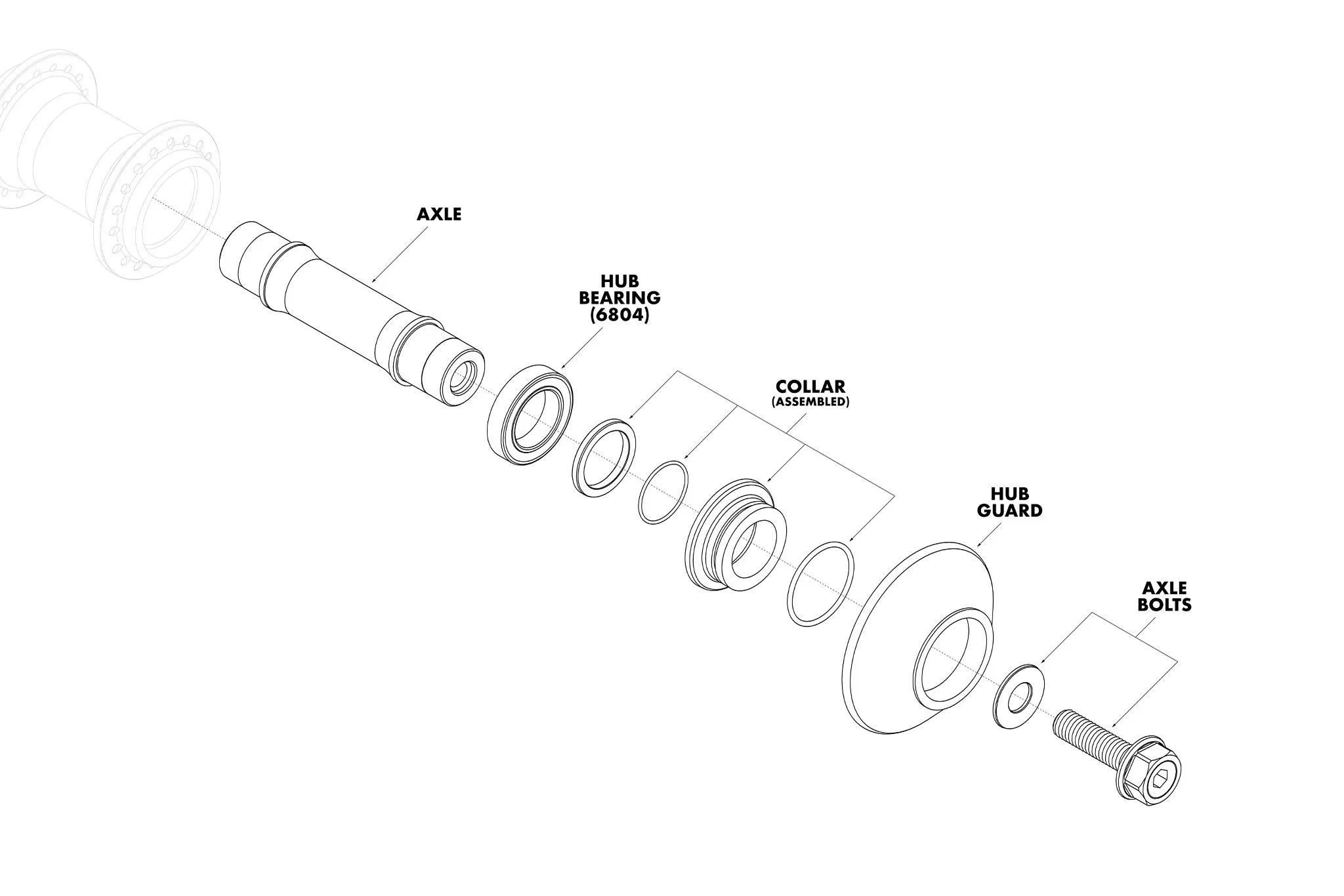 GSport Roloway Front Hub Parts - Image 3