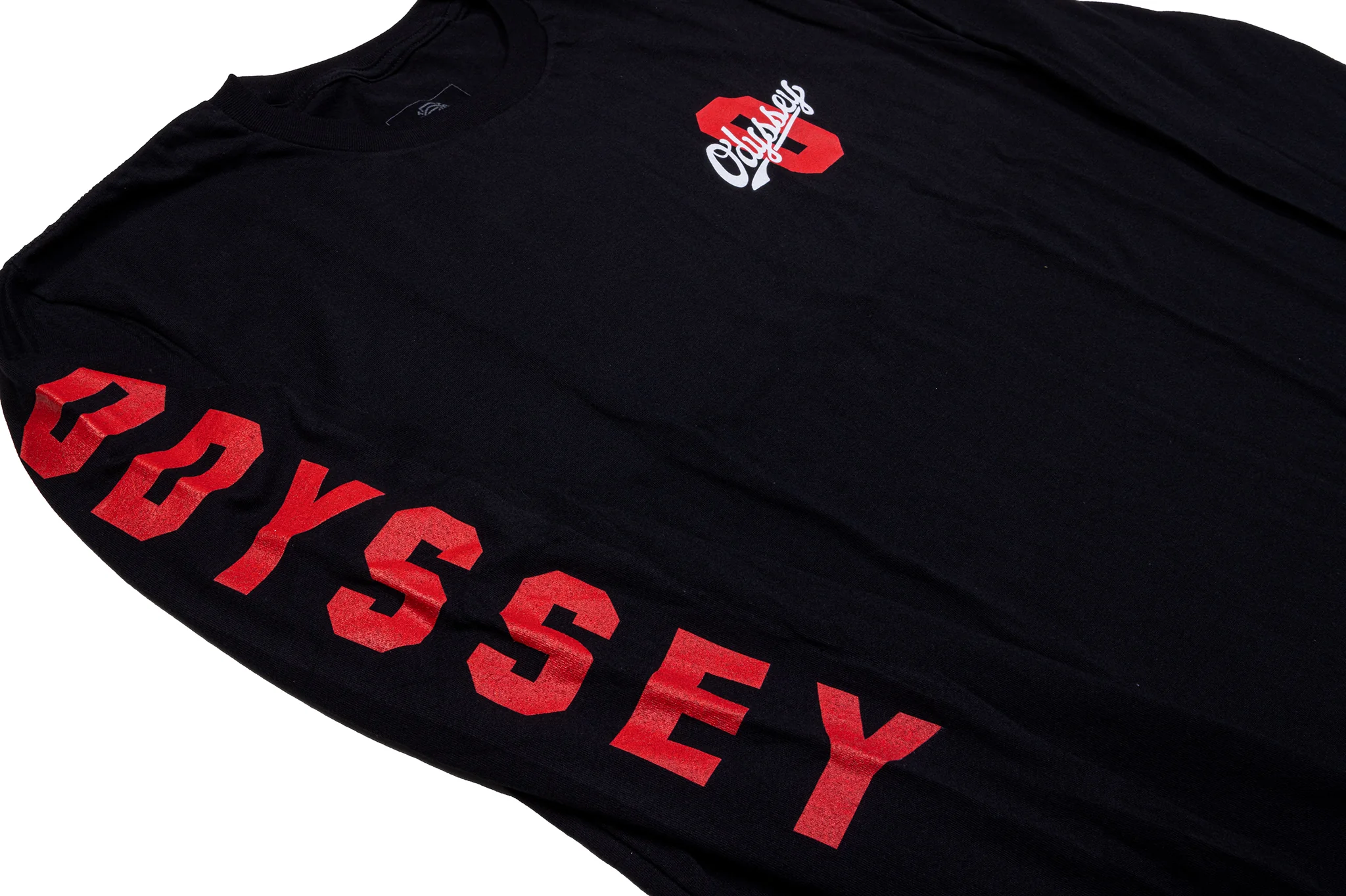 Odyssey Academy Long Sleeve (Black with Red/White Ink) - Image 2
