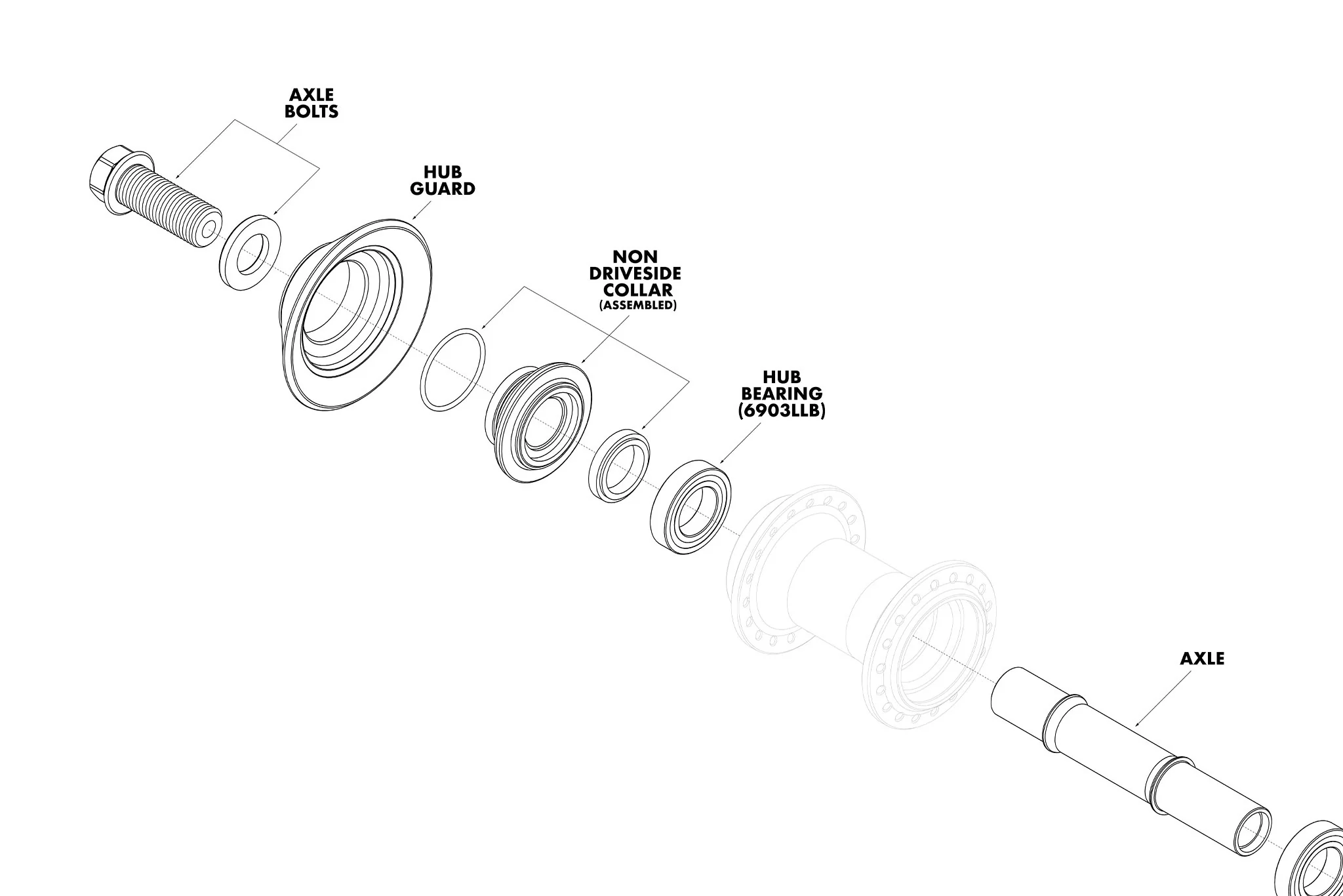Odyssey Antigram Cassette Hub Parts (v1/v2) - Image 2