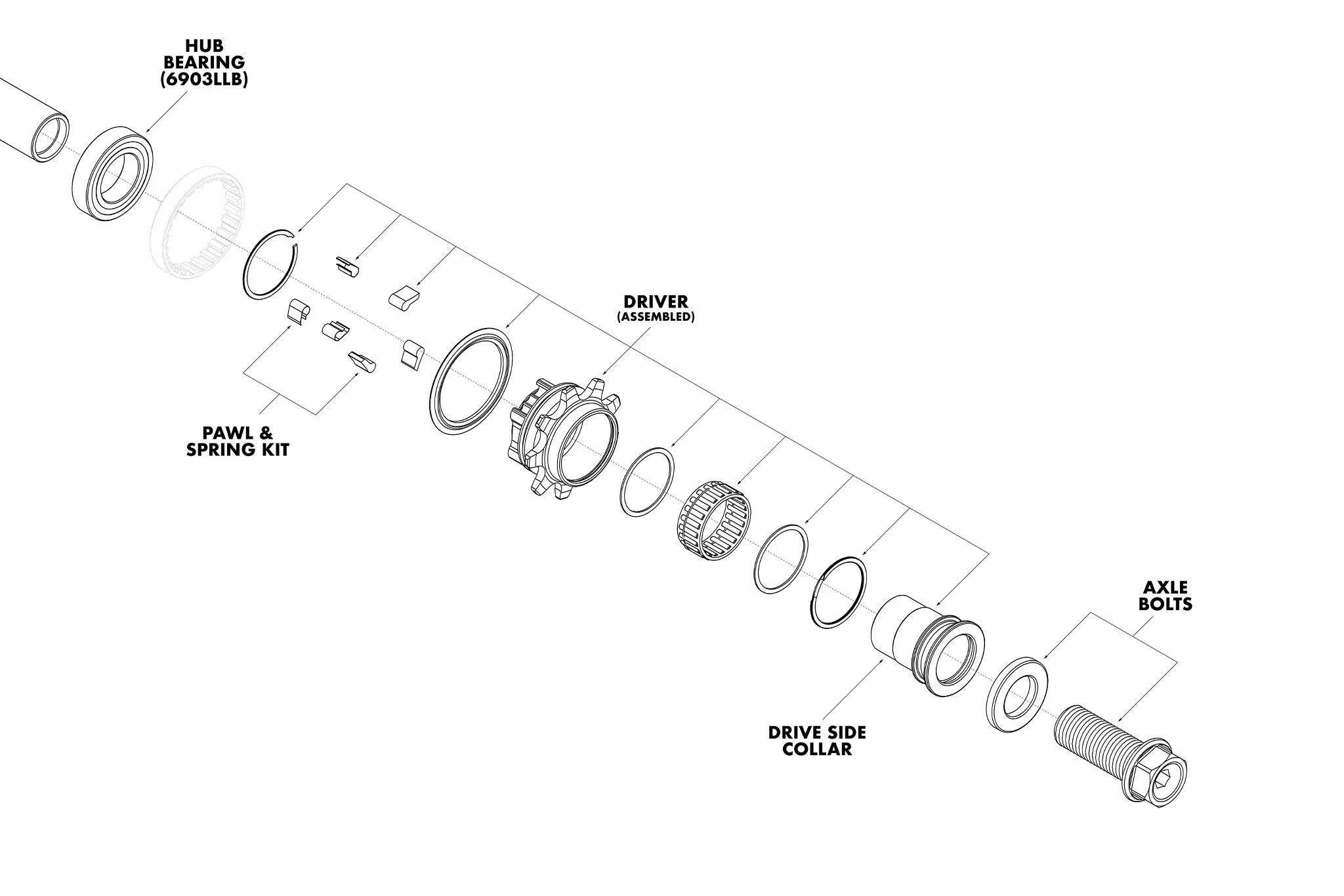 Odyssey Antigram Cassette Hub Parts (v1/v2) - Image 4