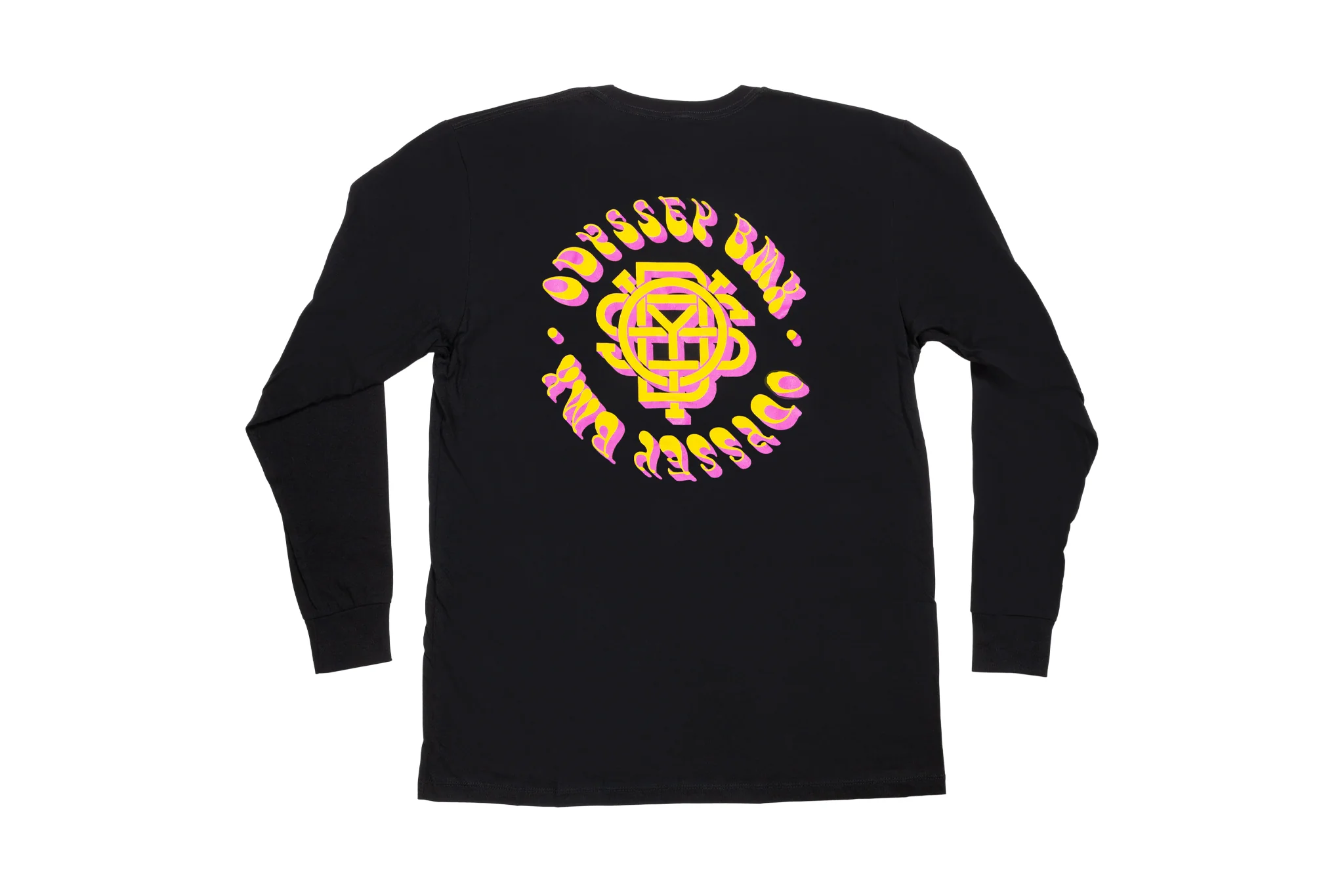 Odyssey Bethel Long Sleeve (Black with Yellow/Pink Fade) - Image 3