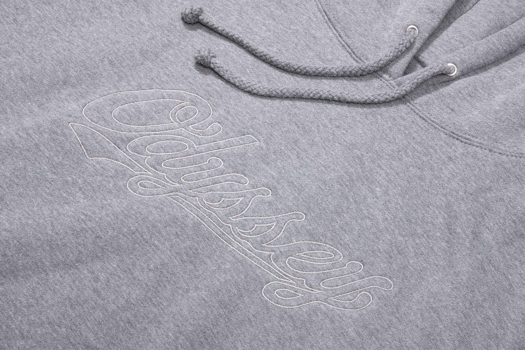 Odyssey Big Stitch Pullover Hoodie (Gunmetal Heather with Gray Stitch) - Image 4