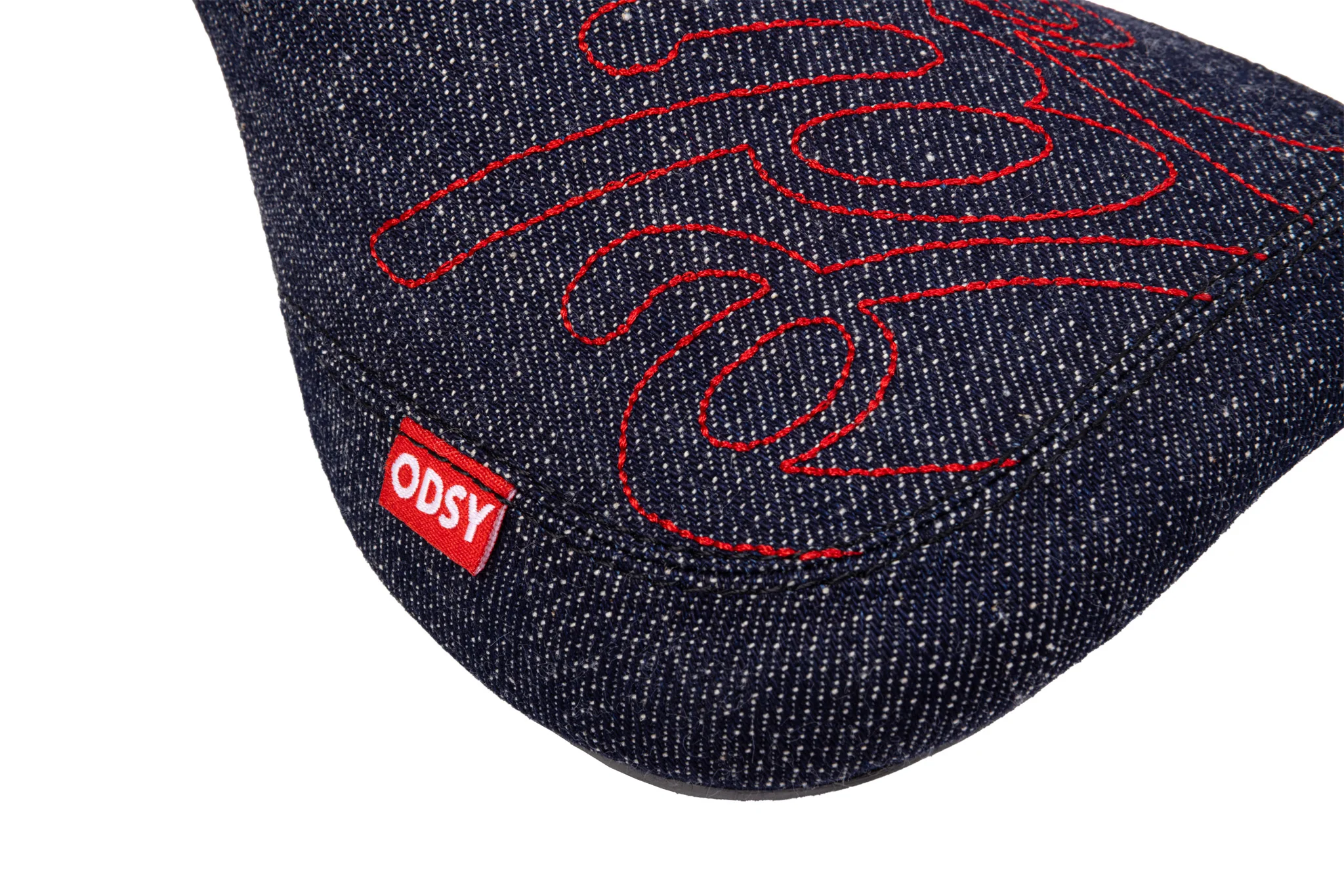 Odyssey Big Stitch Slim Seat (Denim w/ Red Embroidery) - Image 3