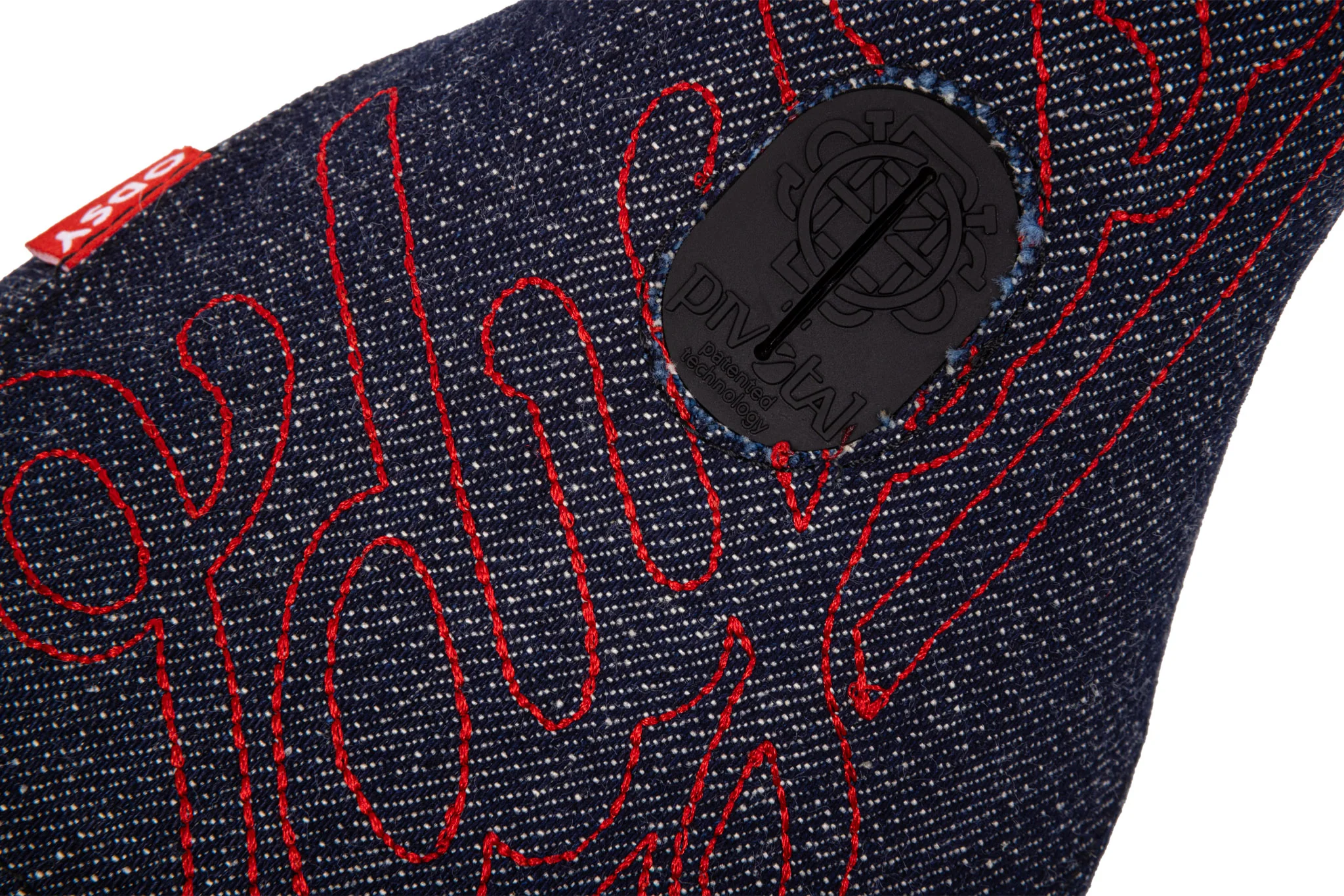 Odyssey Big Stitch Slim Seat (Denim w/ Red Embroidery) - Image 4