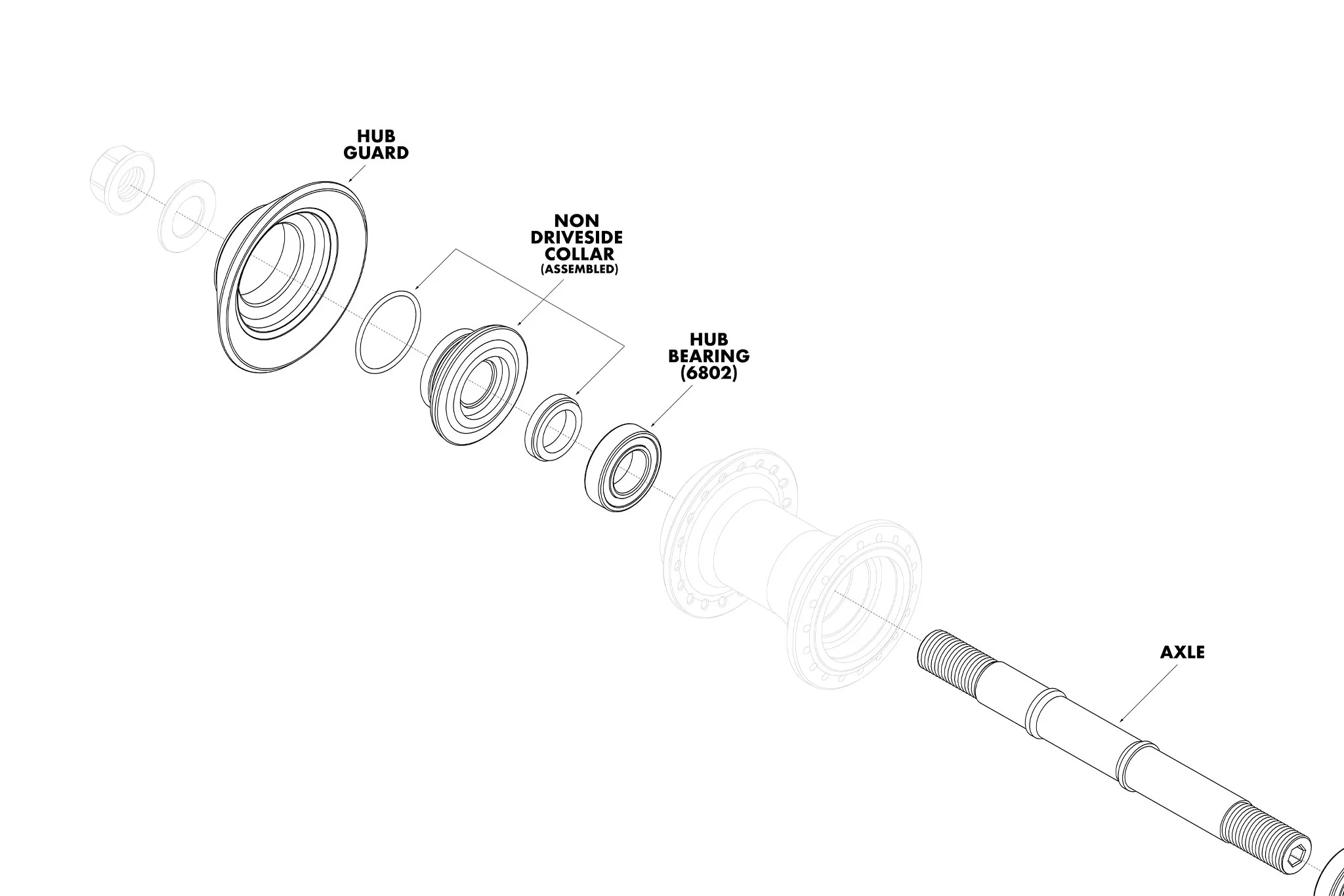 Odyssey C5 Cassette Hub Parts - Image 4