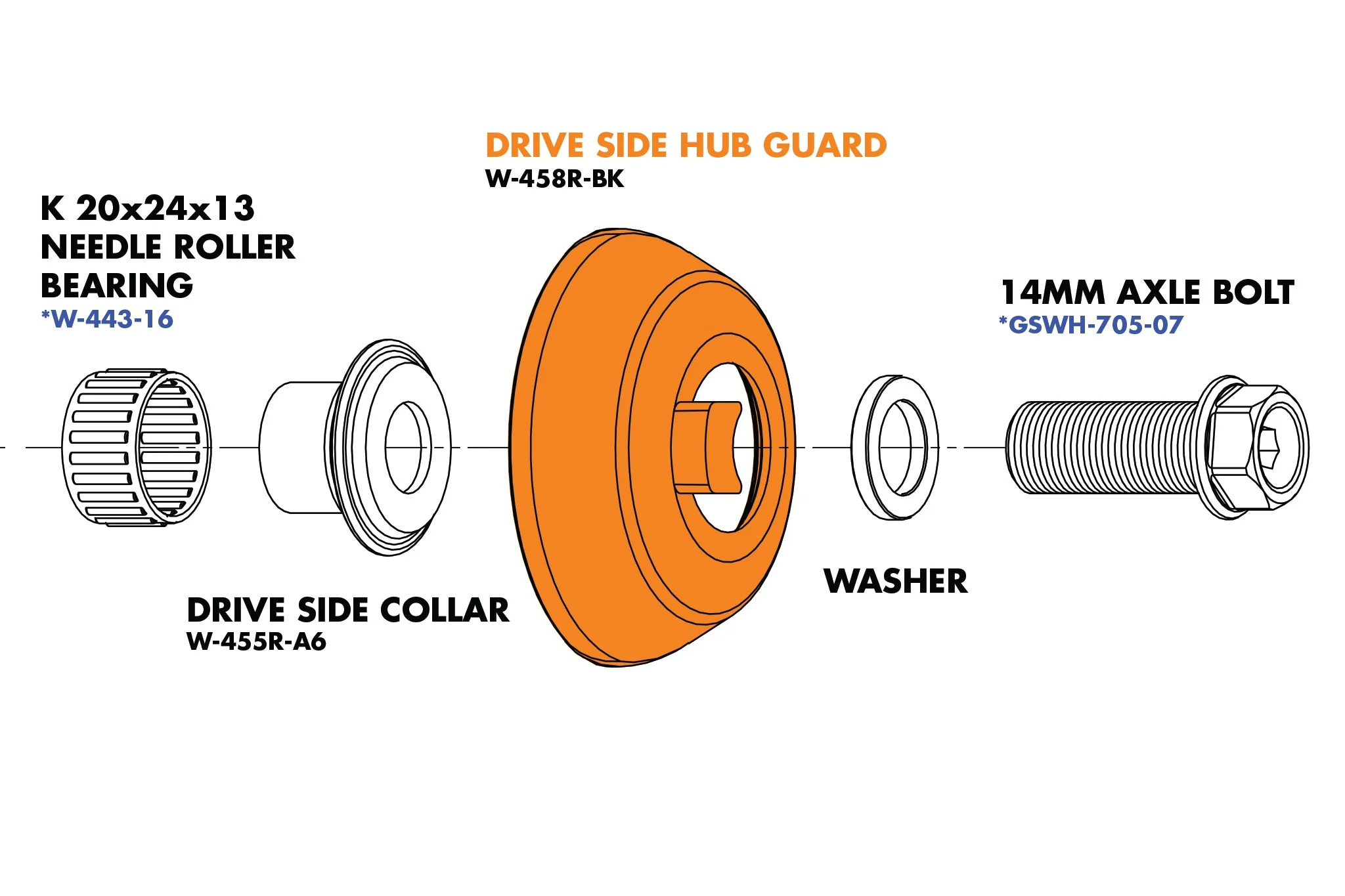Odyssey Clutch Pro Freecoaster Hub Parts - Image 2