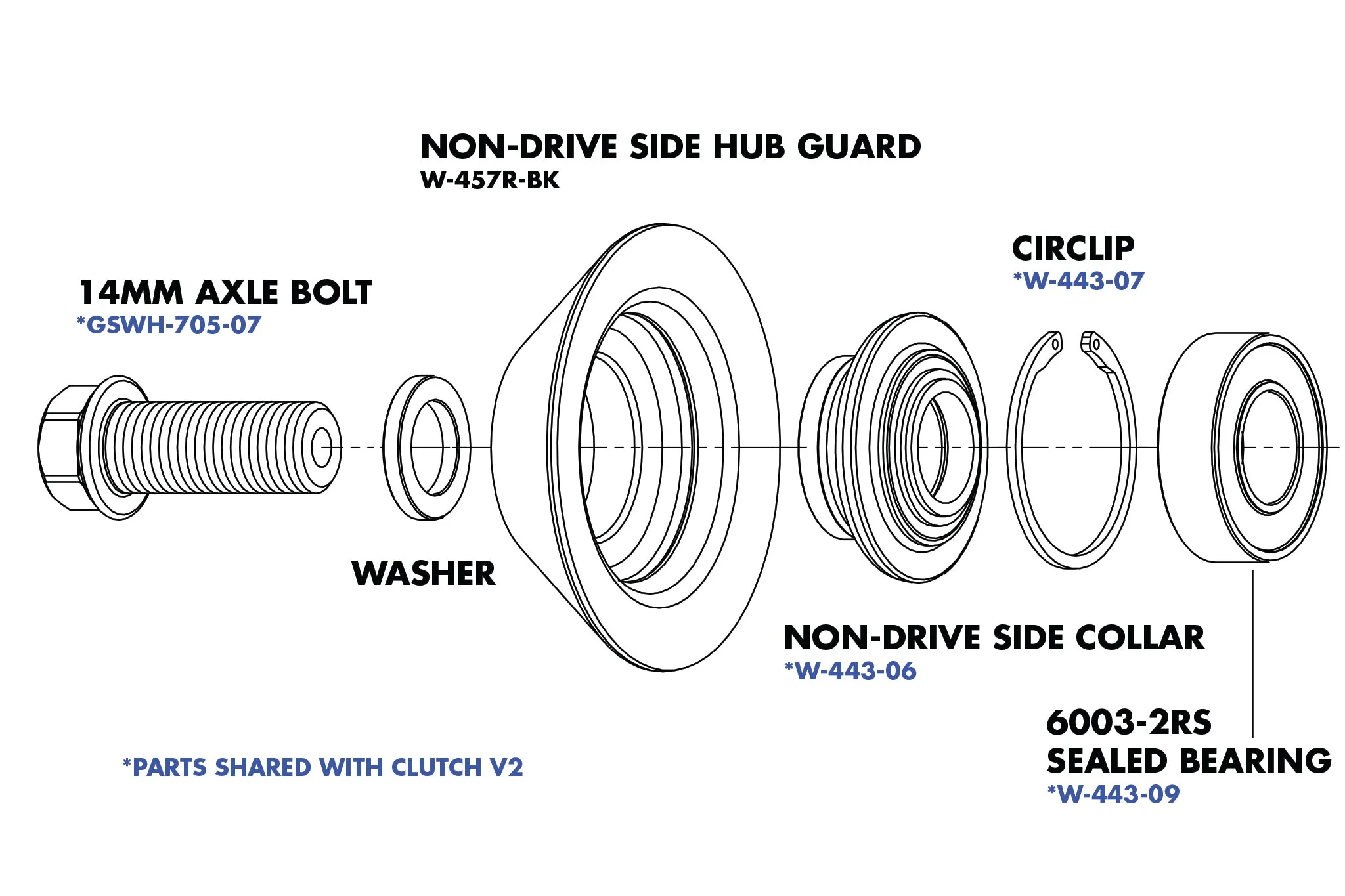 Odyssey Clutch Pro Freecoaster Hub Parts - Image 5