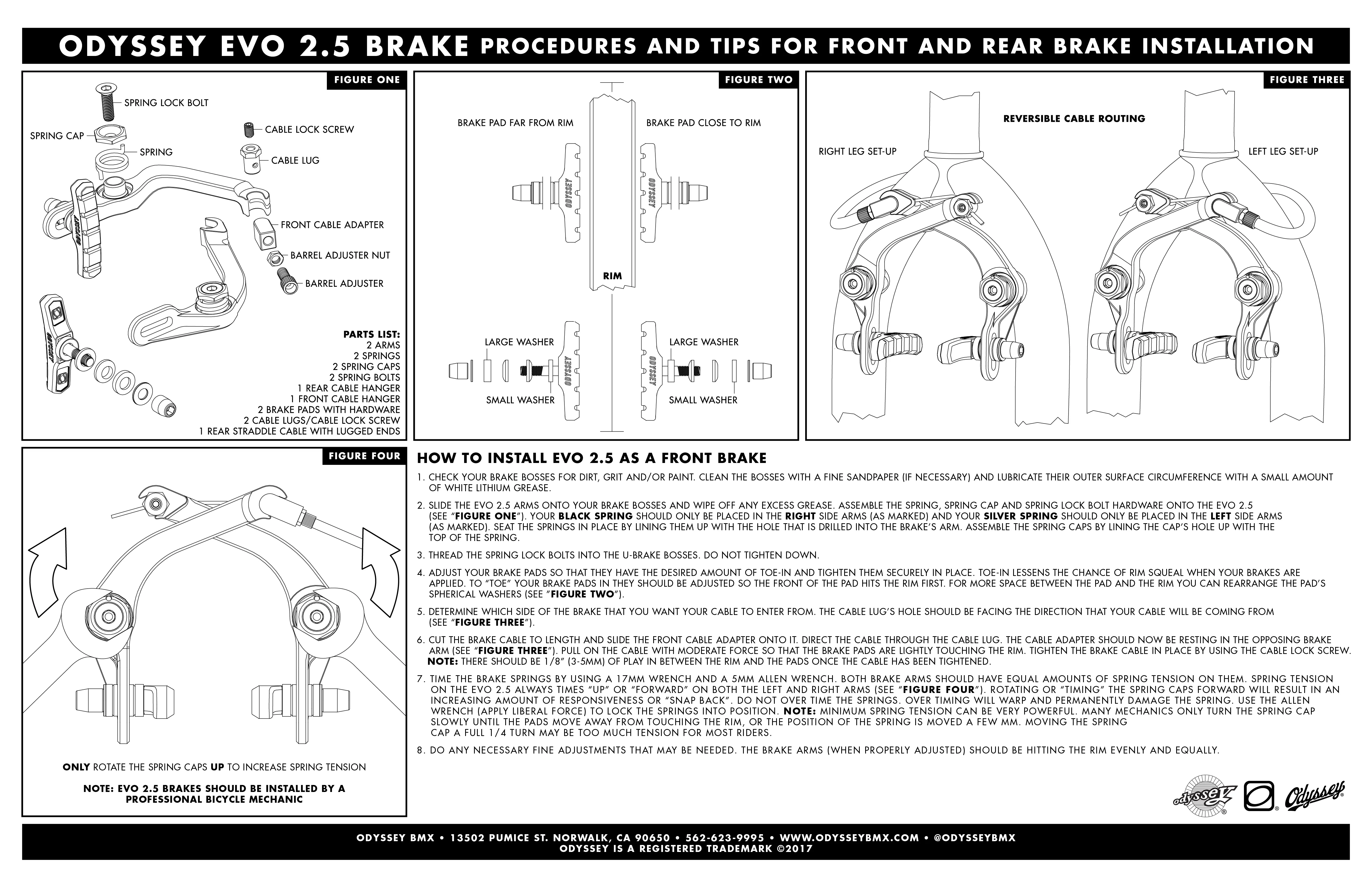 Odyssey Evo 2.5 Brake Kit (Black) - Image 3