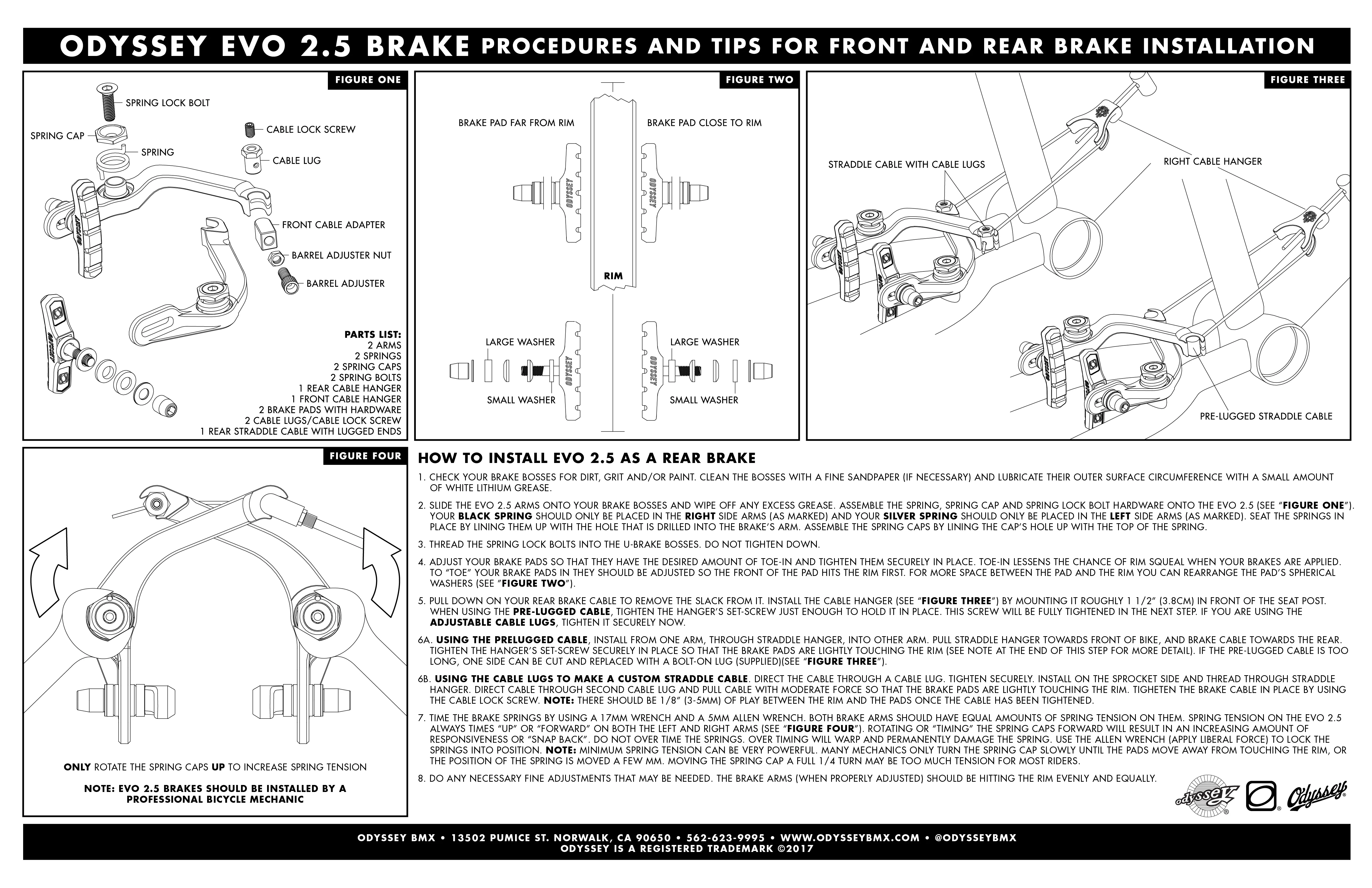 Odyssey Evo 2.5 Brake Kit (Black) - Image 4