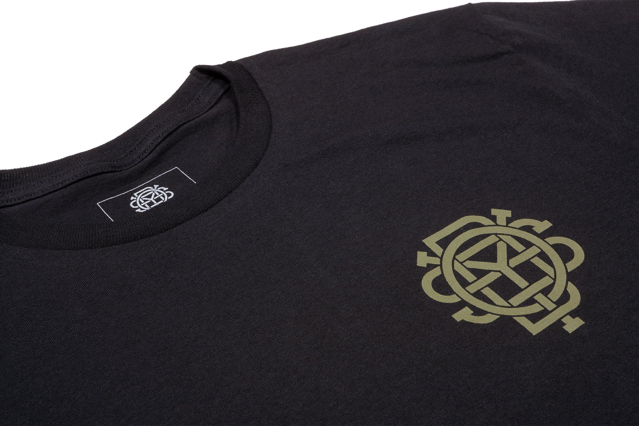 Odyssey Import Tee (Black with Olive Ink) - Image 2