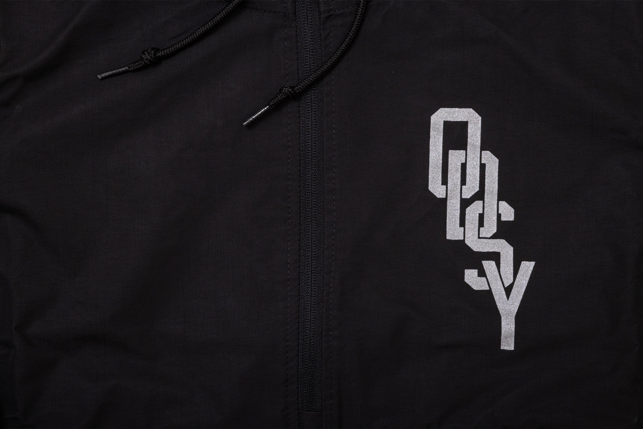 Odyssey Interlock Windbreaker Anorak Jacket (Black with Reflective Ink) - Image 2