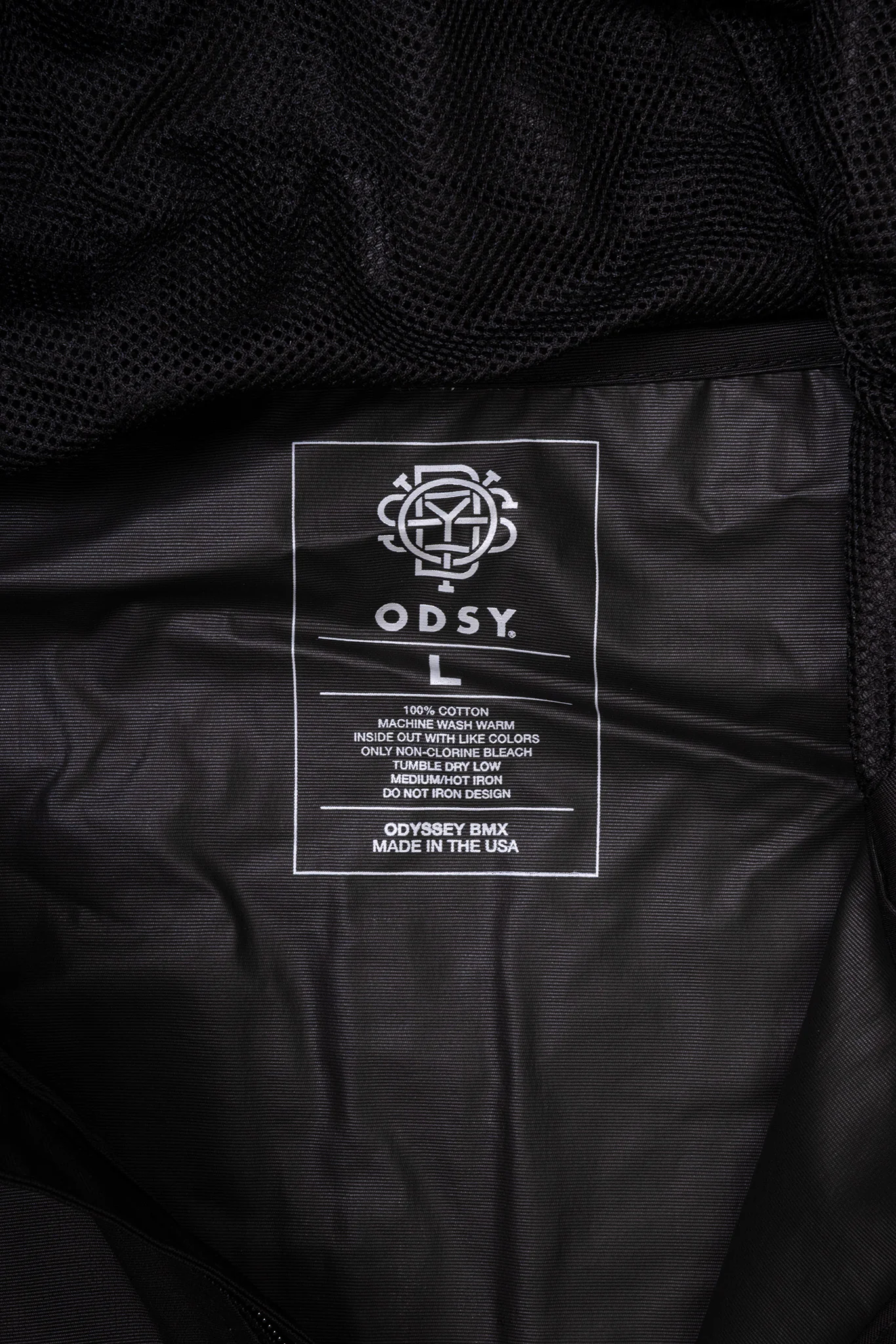 Odyssey Interlock Windbreaker Anorak Jacket (Black with Reflective Ink) - Image 4