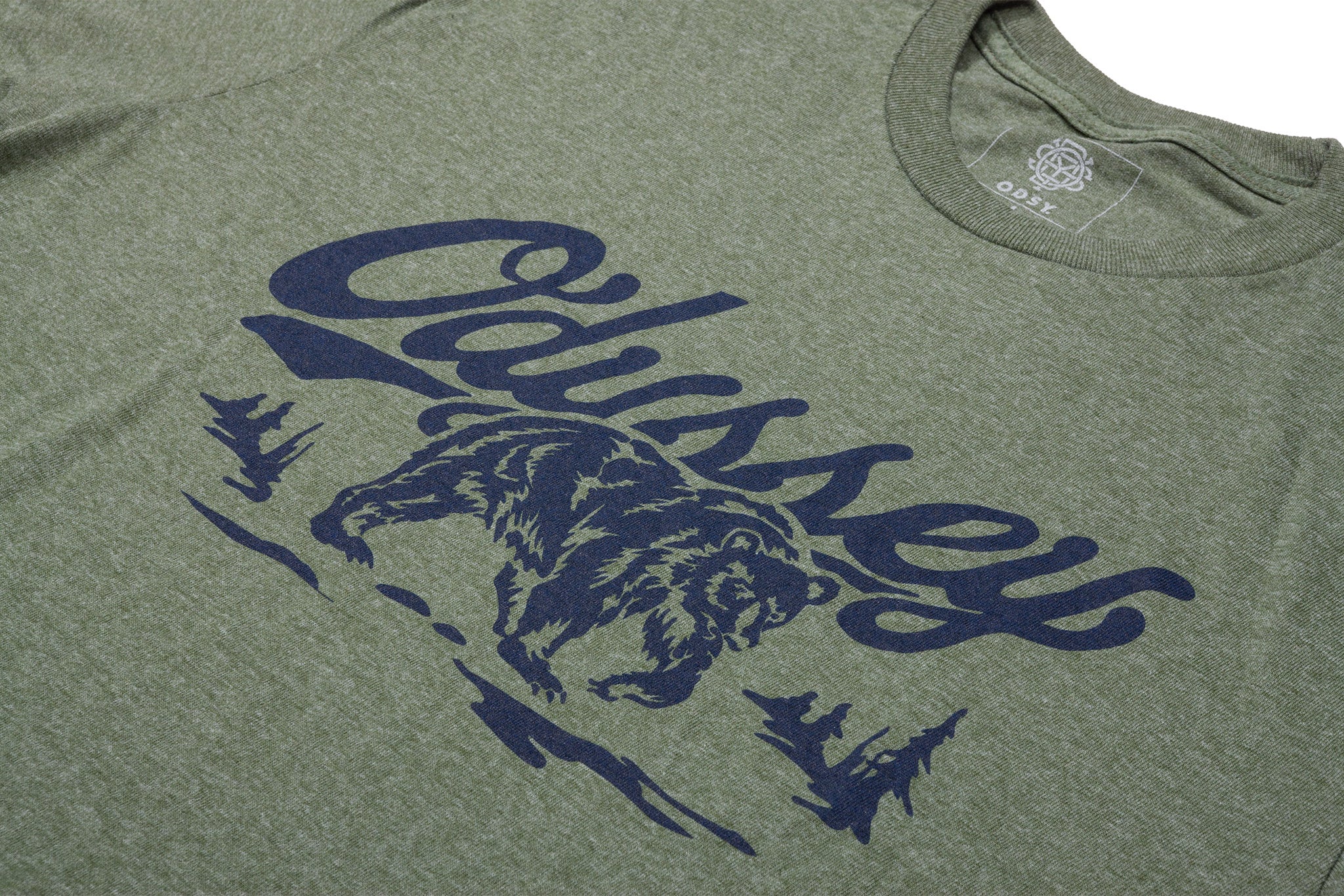 Odyssey Roam Tee (Olive with Navy Ink) - Image 3
