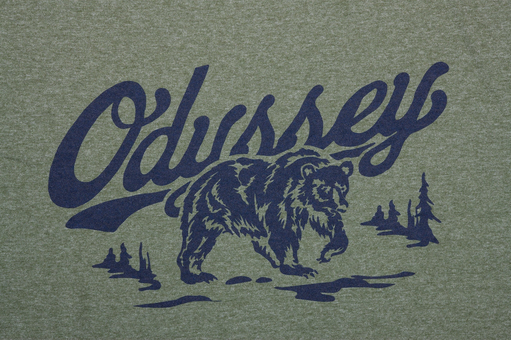 Odyssey Roam Tee (Olive with Navy Ink) - Image 4