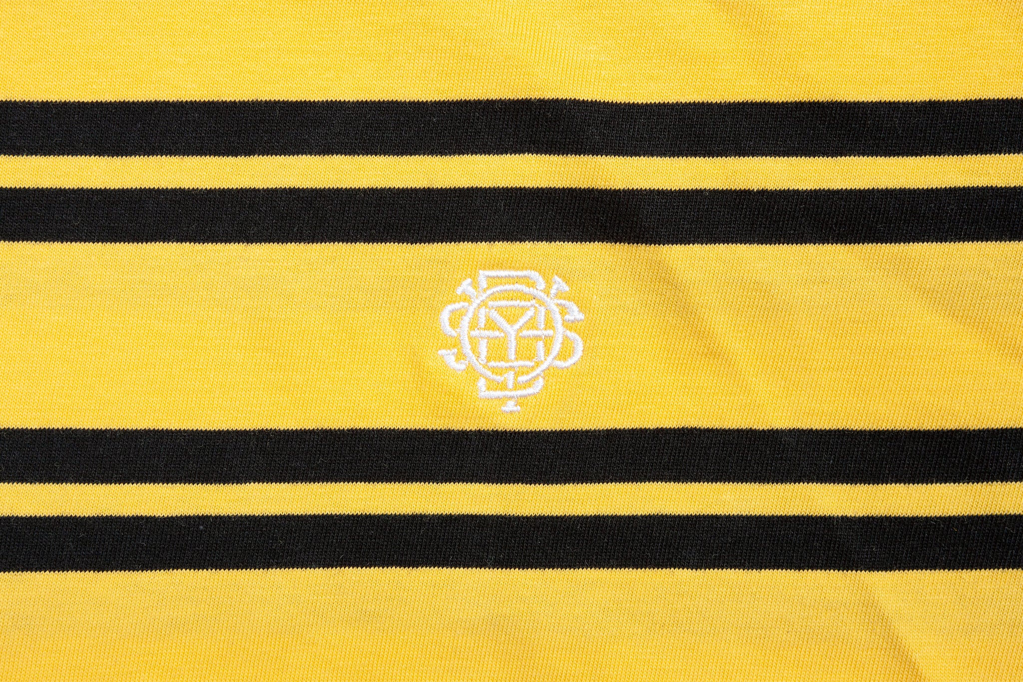 Odyssey Stitched Monogram Striped Tee (Yellow/Black) - Image 3