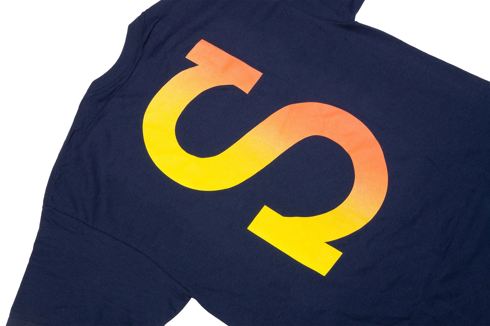 Sunday Big S Tee (Navy with Red/Yellow Fade Ink) - Image 5