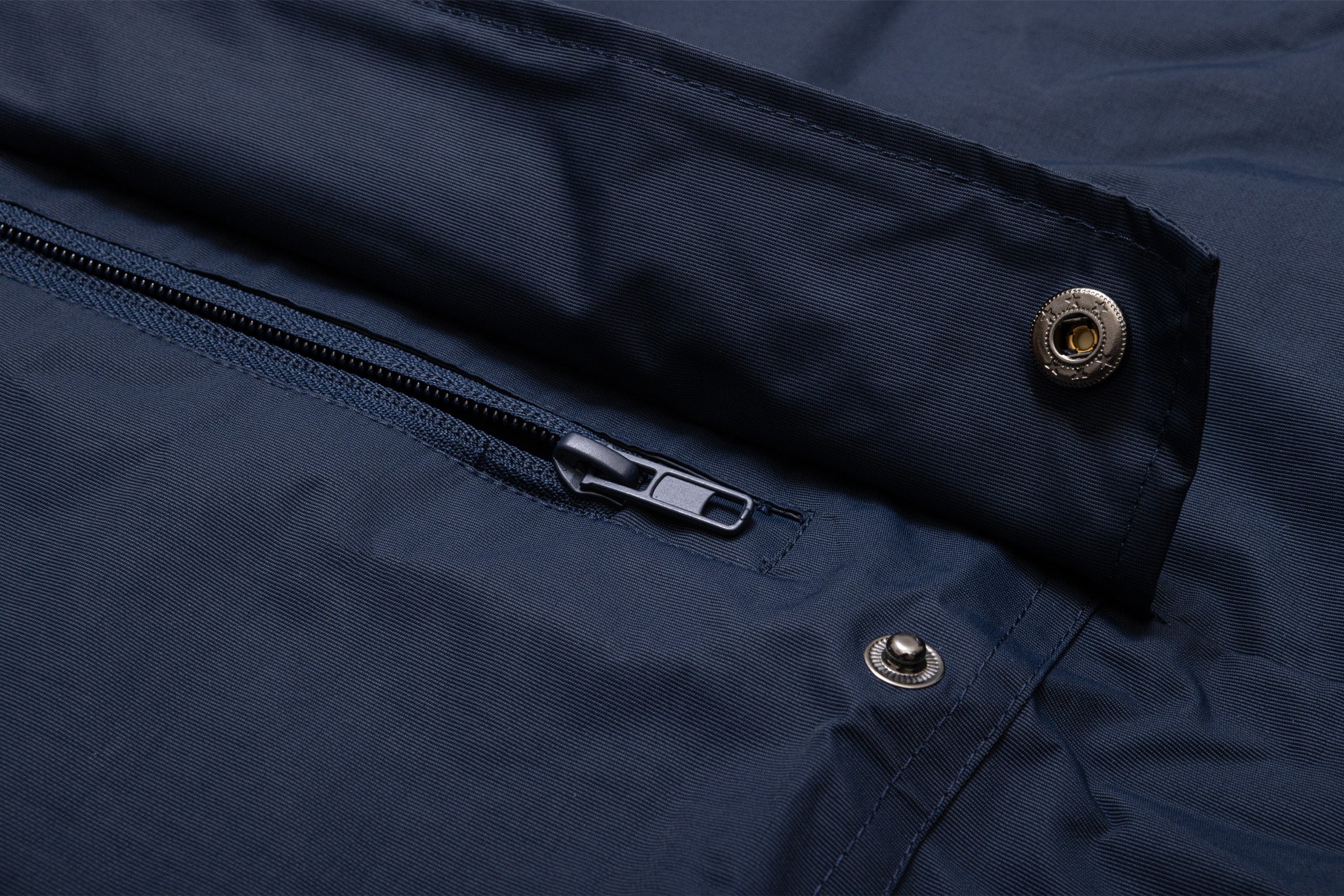Sunday Blockhead Windbreaker Anorak Jacket (Navy with Gray/White Ink) - Image 5