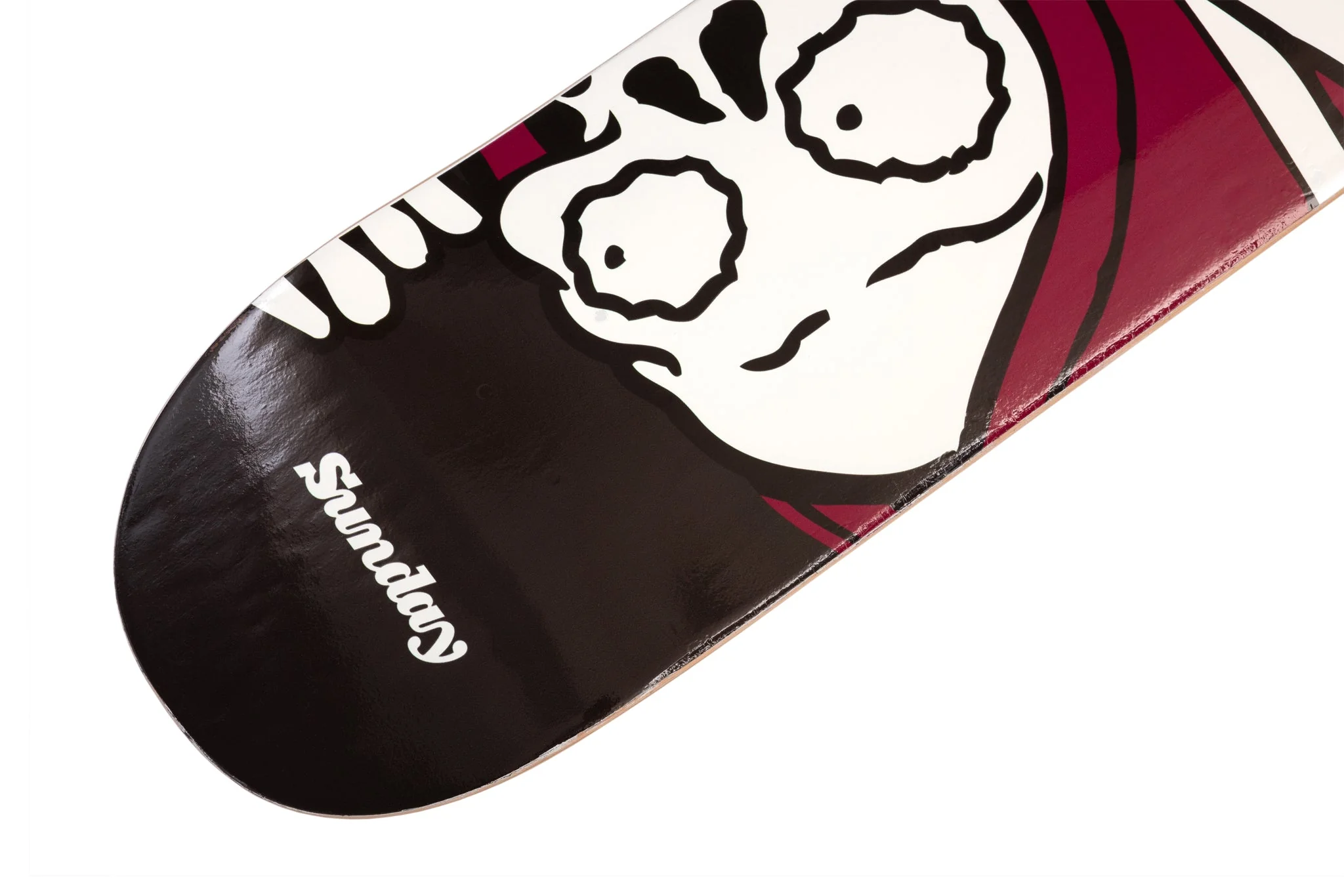 Sunday Creepy Sweeper 8.5" Skateboard Deck (Limited Edition Black/Purple Fade) - Image 3