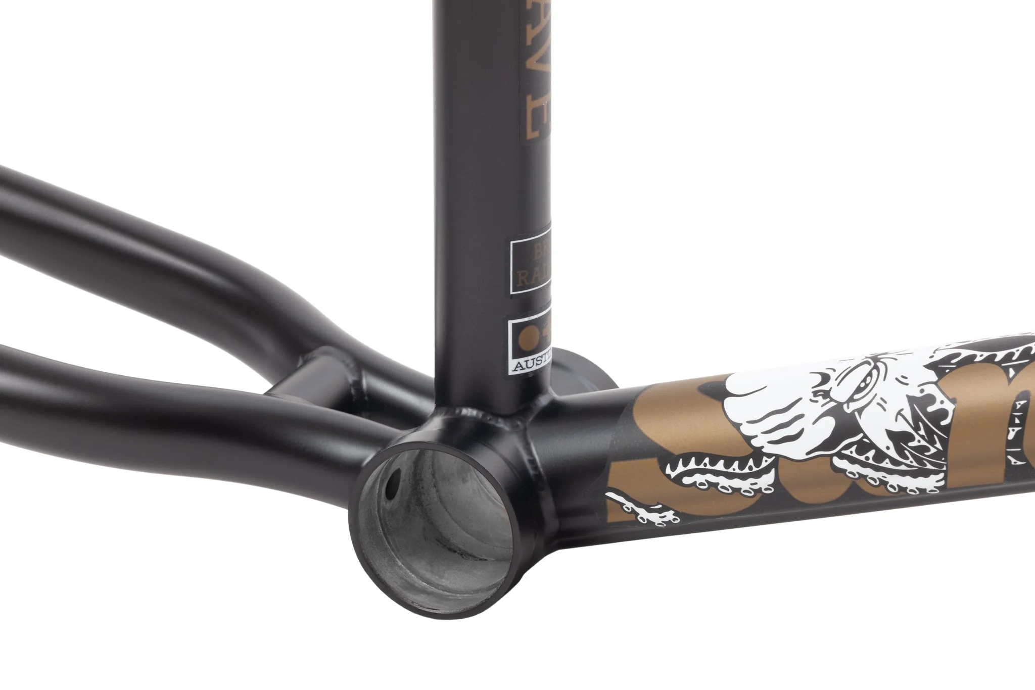Sunday Darkwave Frame (Matte Black w/Gold Octopus Stickers) - Image 4