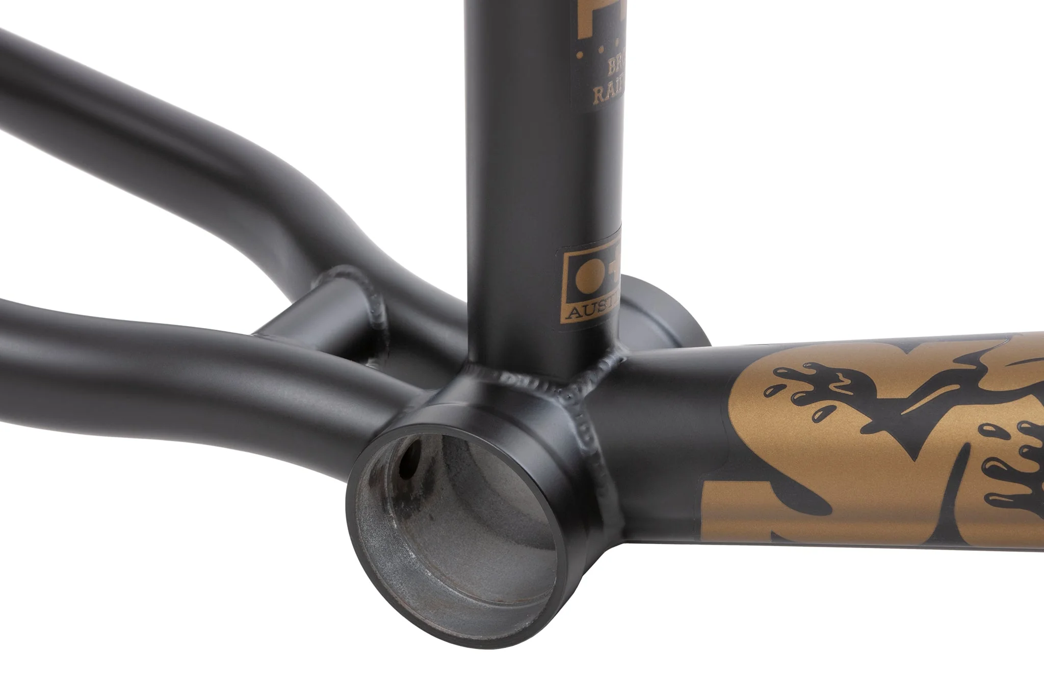 Sunday Darkwave Frame (Matte Black w/Gold Shark Stickers) - Image 4