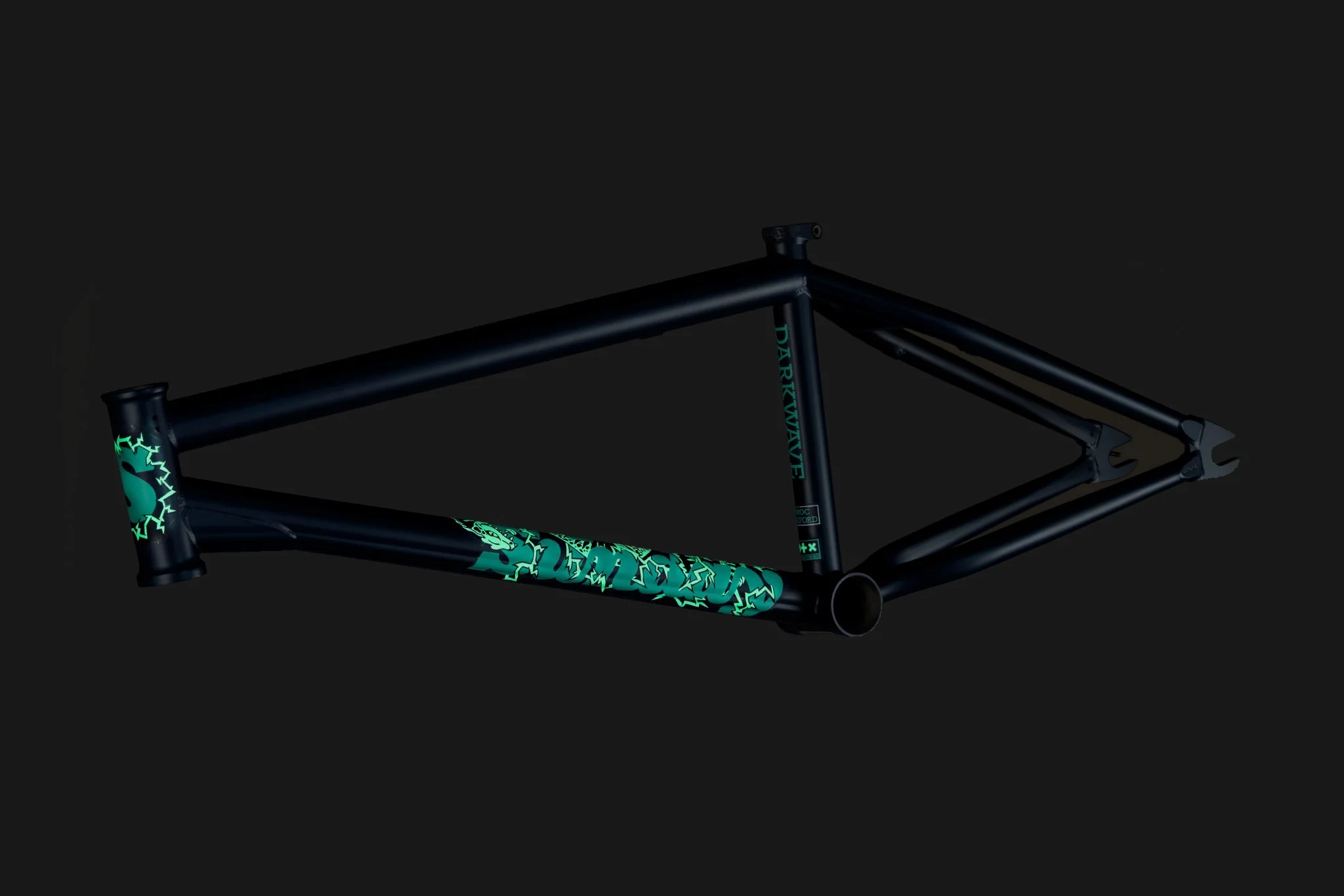 Sunday Darkwave Frame (Matte Midnight Blue w/ Green Eel Stickers) - Image 2