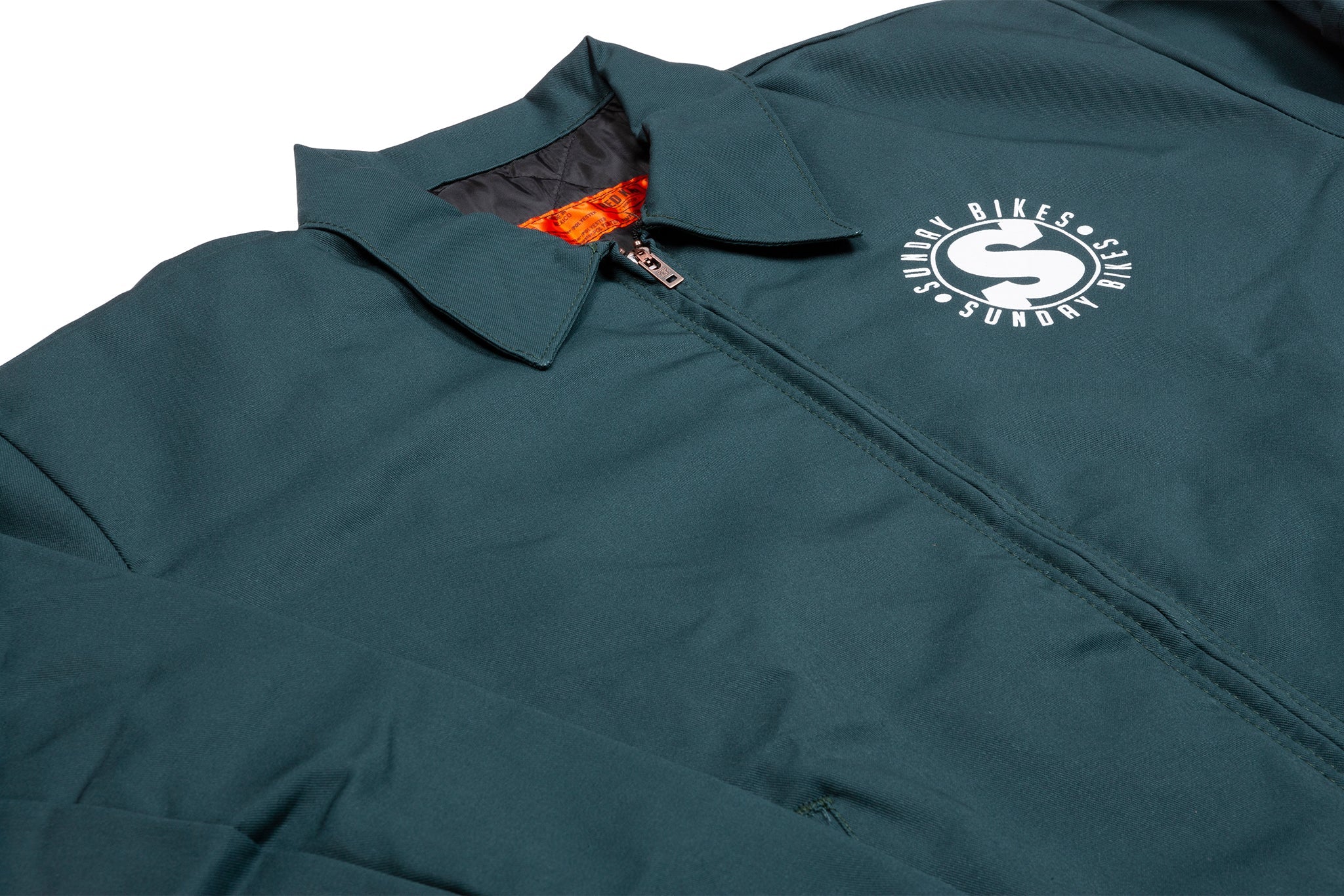 Sunday Dwight Chore Jacket (Spruce Green with White Ink) - Image 3